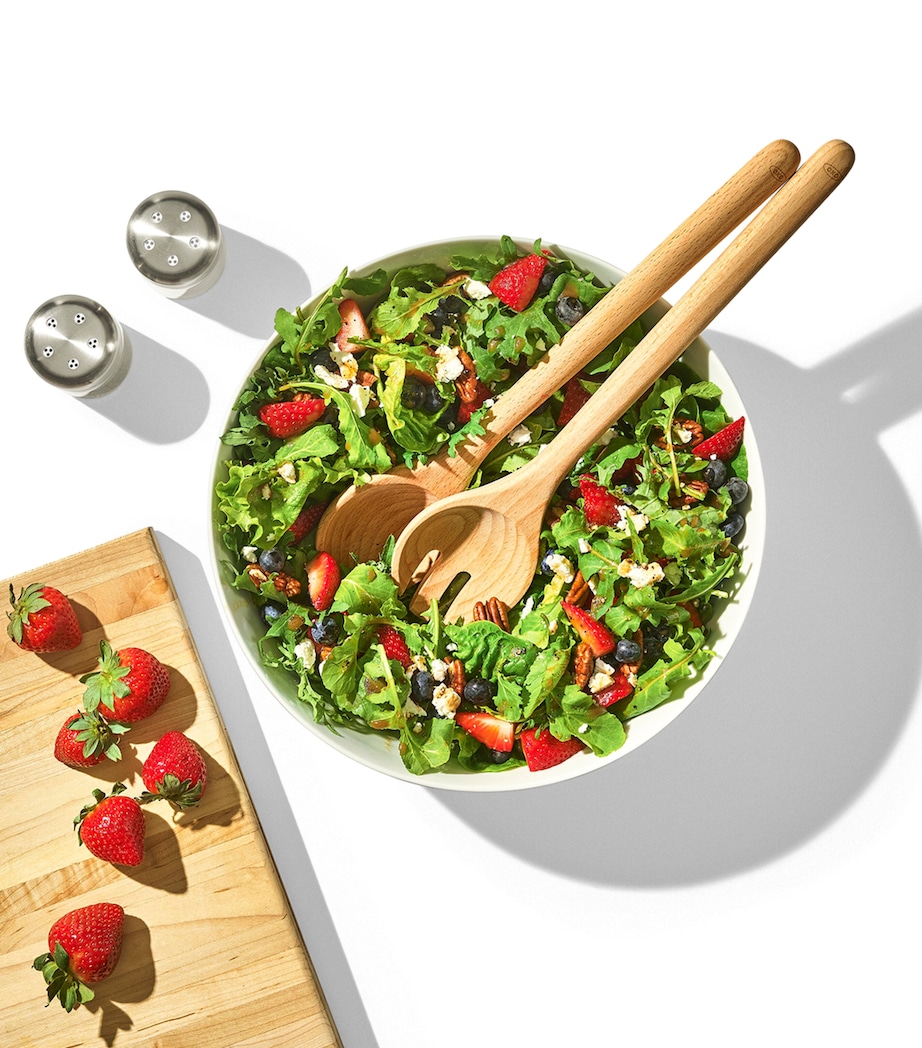 Set of 2 Wood Good Grips Salad Servers BEECHWOOD BROWN Image 4