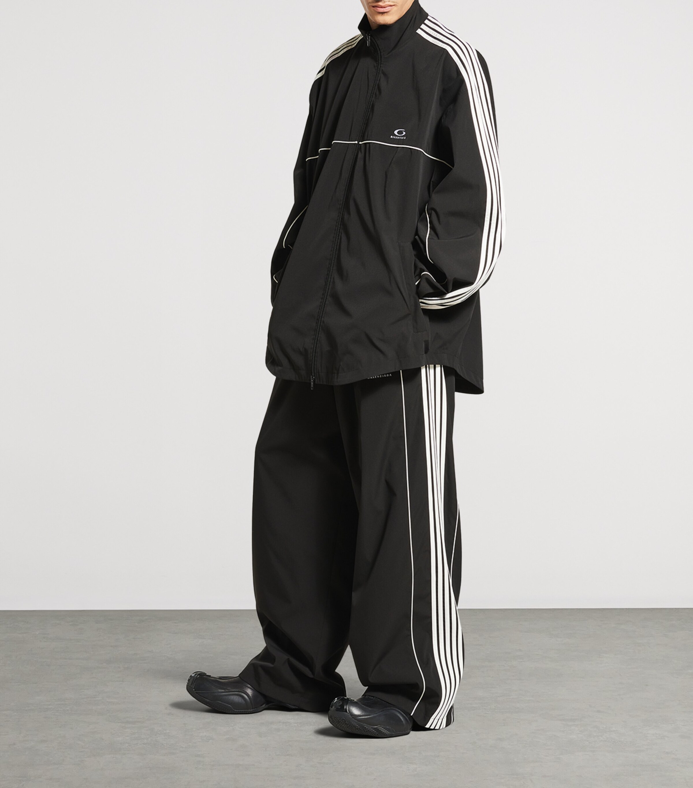 Balenciaga Technical Oversized Track Jacket | Harrods US Balenciaga Technical Oversized Track Jacket | Harrods US