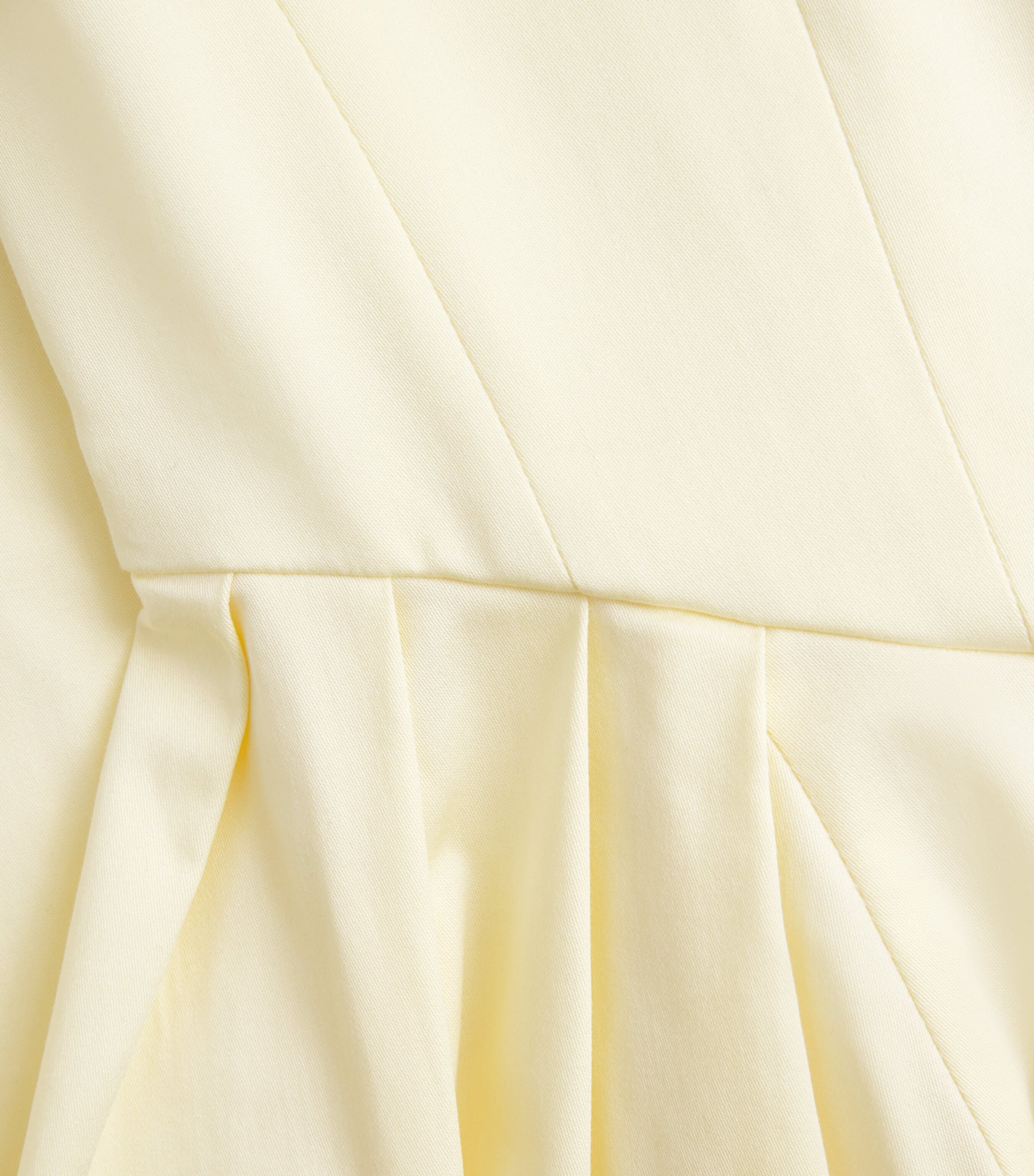 Maje Womens Stretch-Cotton Rhinestone-Trim Midi Dress Pale Yellow Image 6