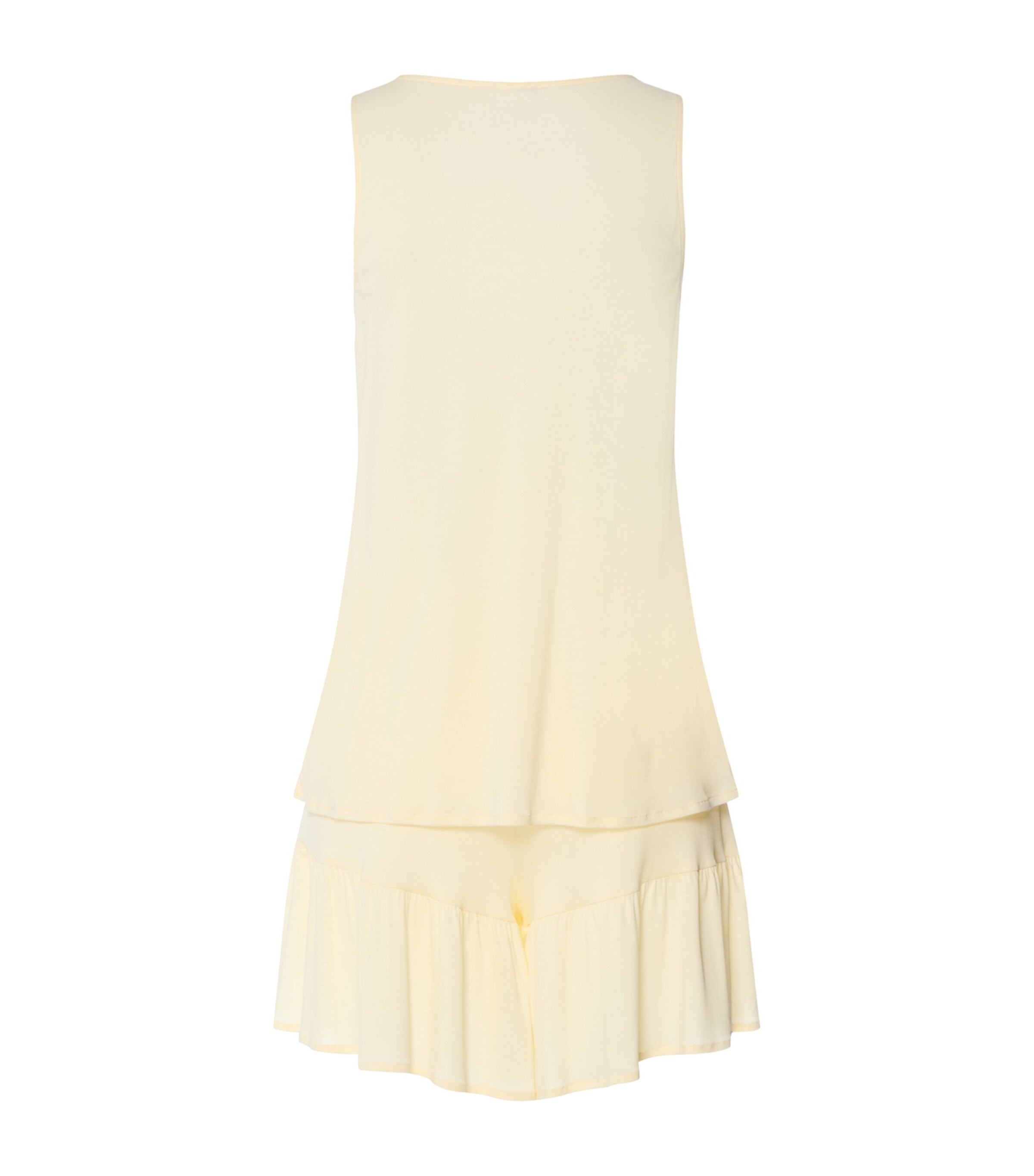 Hanro Womens Ruffle-Trim Isabella Pyjama Set Lemon Cake Image 5