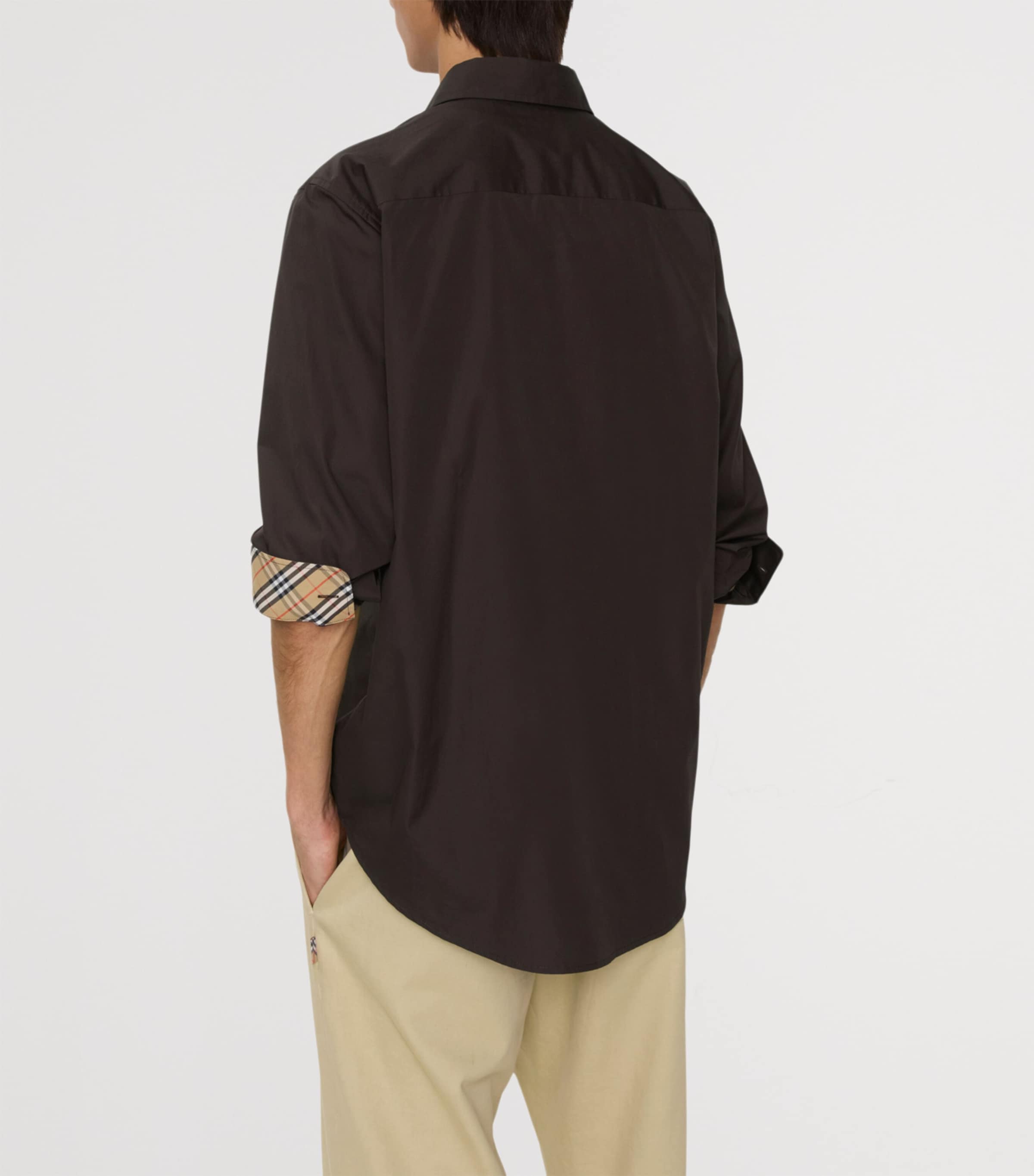 Cotton Poplin Shirt BARK Image 3