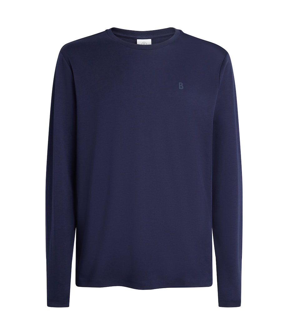 Bogner Mens Supima Cotton Arvid Sweater Navy Image 1