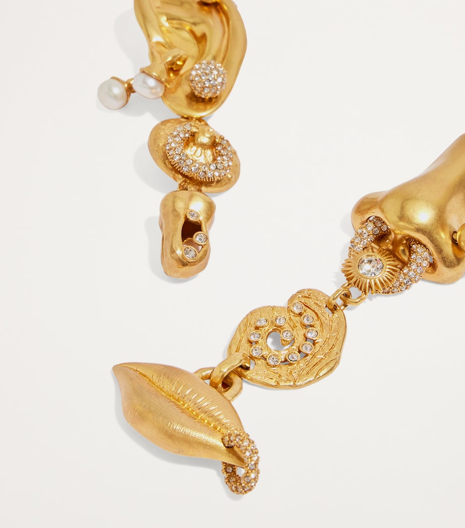 Anatomic Drop Earrings 001GOLD Image 2