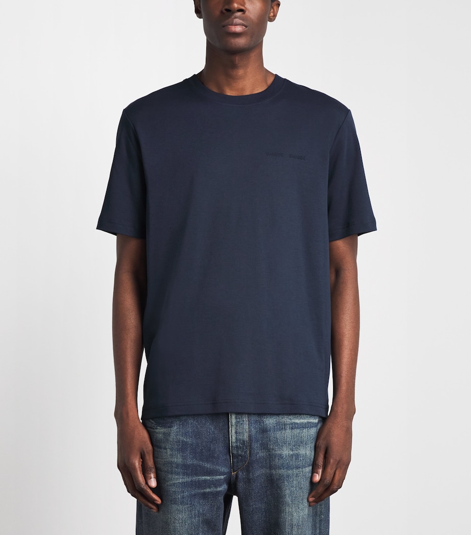Samsøe Samsøe Mens Sajesper Logo T-Shirt Salute Image 4