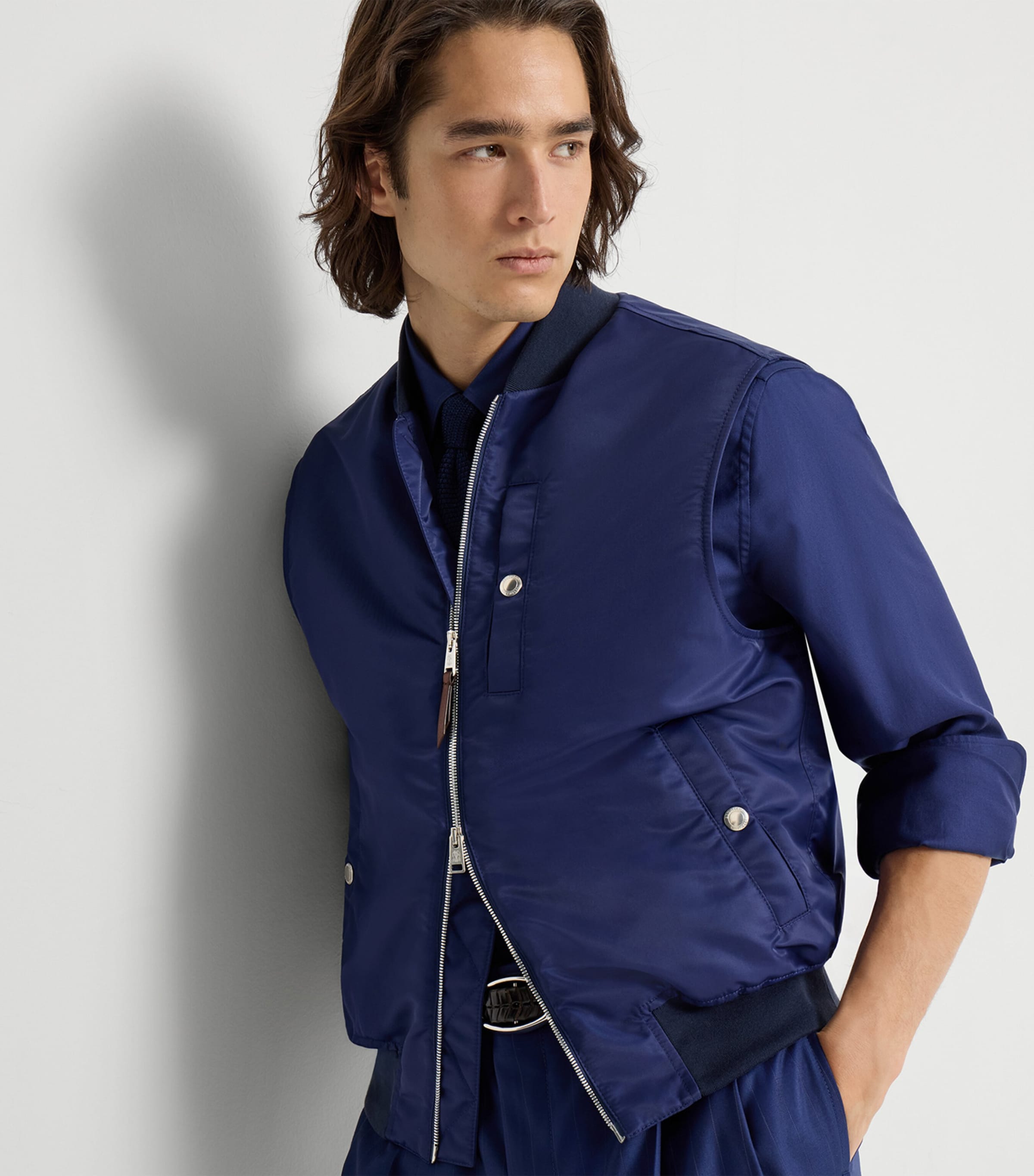 Water-Resistant Satin Techno Gilet CIL51 Image 4