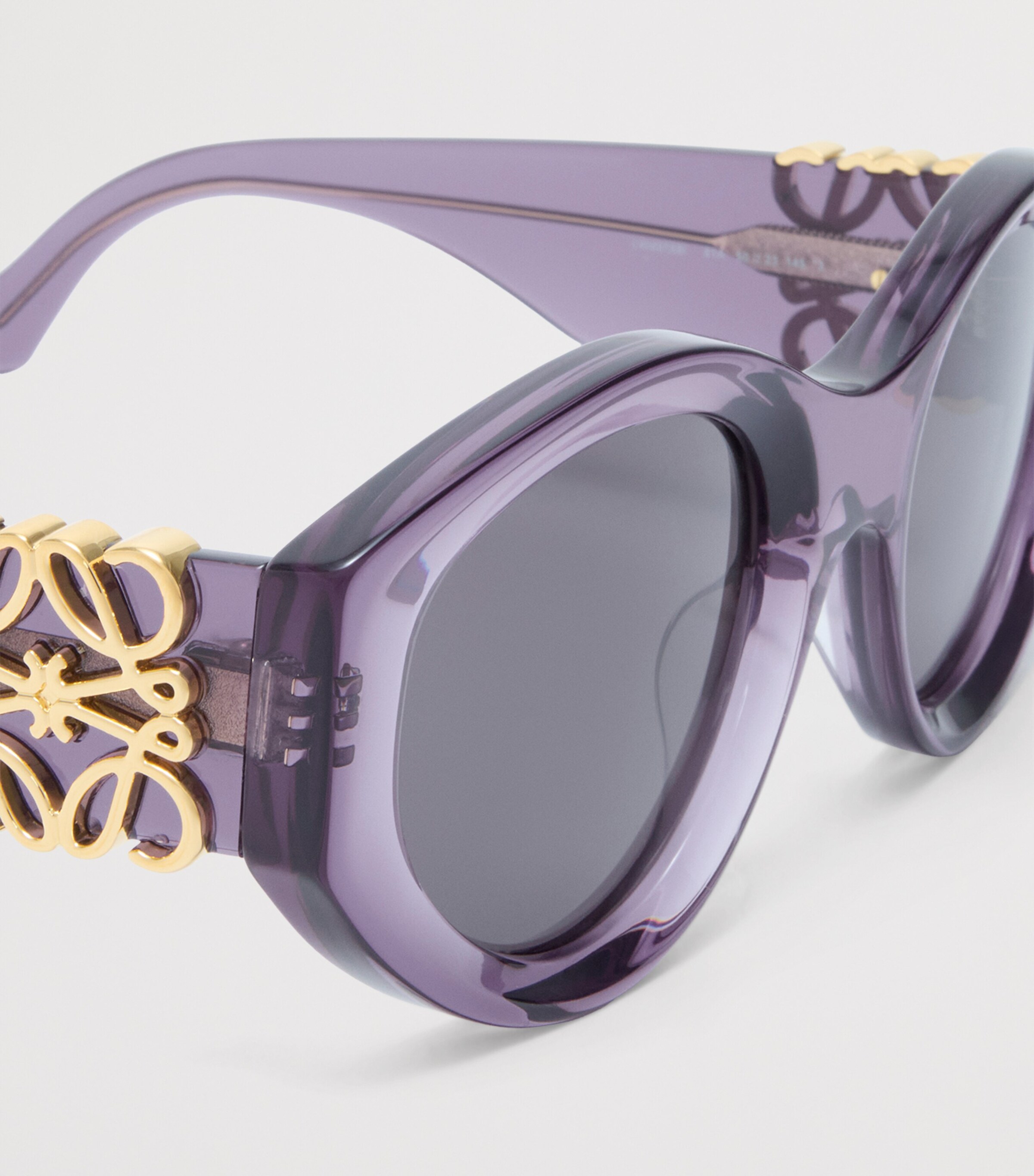 LOEWE Butterfly Maxi Anagram Sunglasses Transparent Purple Image 4