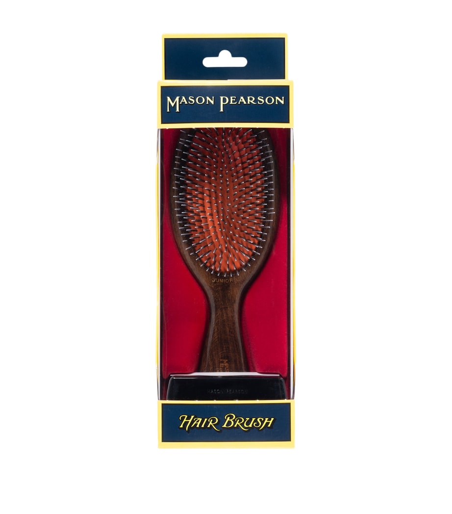 Mason Pearson Junior Darkwood and Nylon Hairbrush Dark Wood Image 4