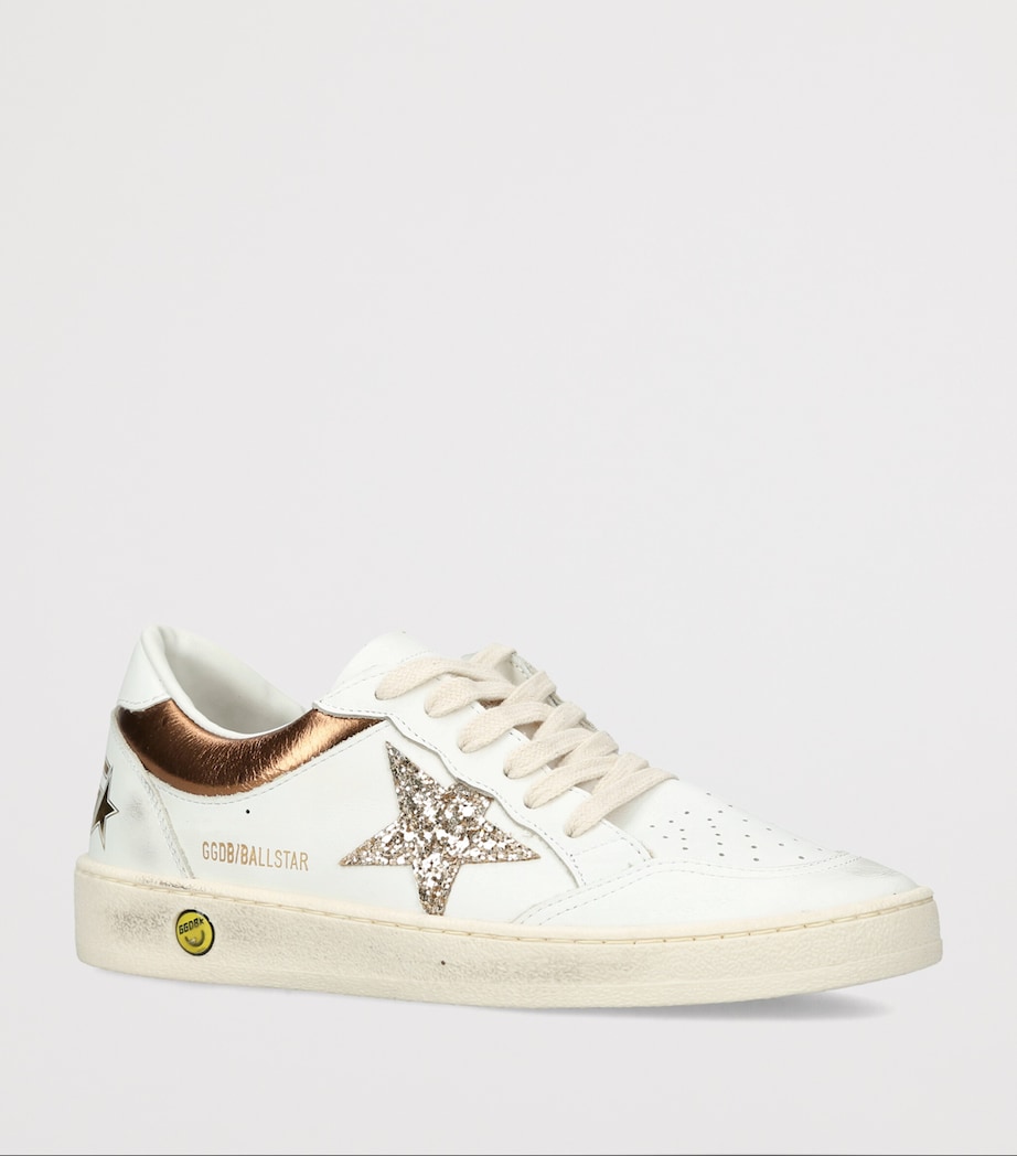 Golden Goose Leather Ball Star Sneakers Gold Comb Image 2