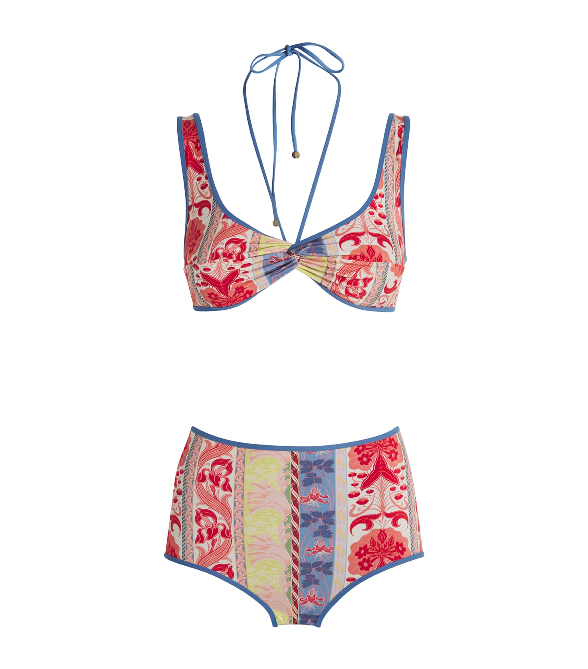 Shop Etro Multi Print Bikini