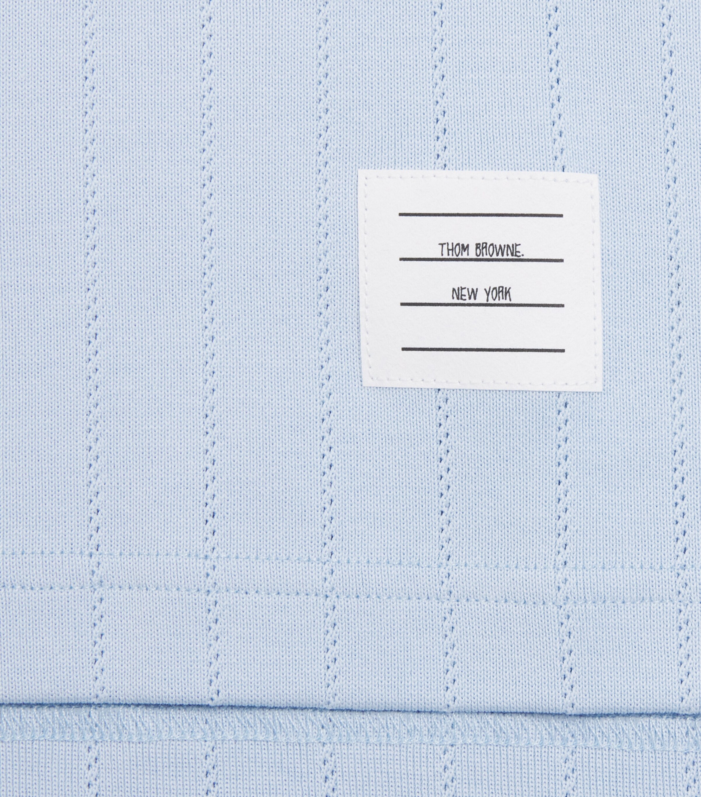 Thom Browne Kids Cotton Ringer Tank Top (2-12 Years) Light Blue Image 4