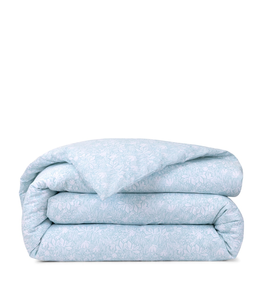 Yves Delorme Capri Aqua Single Duvet Cover (140cm x 200cm) Aqua Image 1