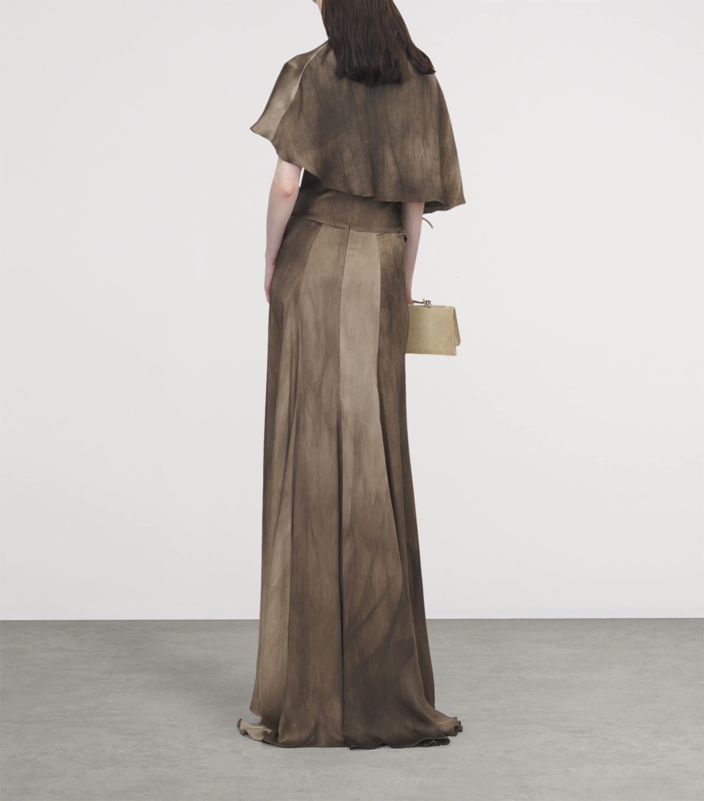 McQueen Womens Asymmetric Cape Top Image 3
