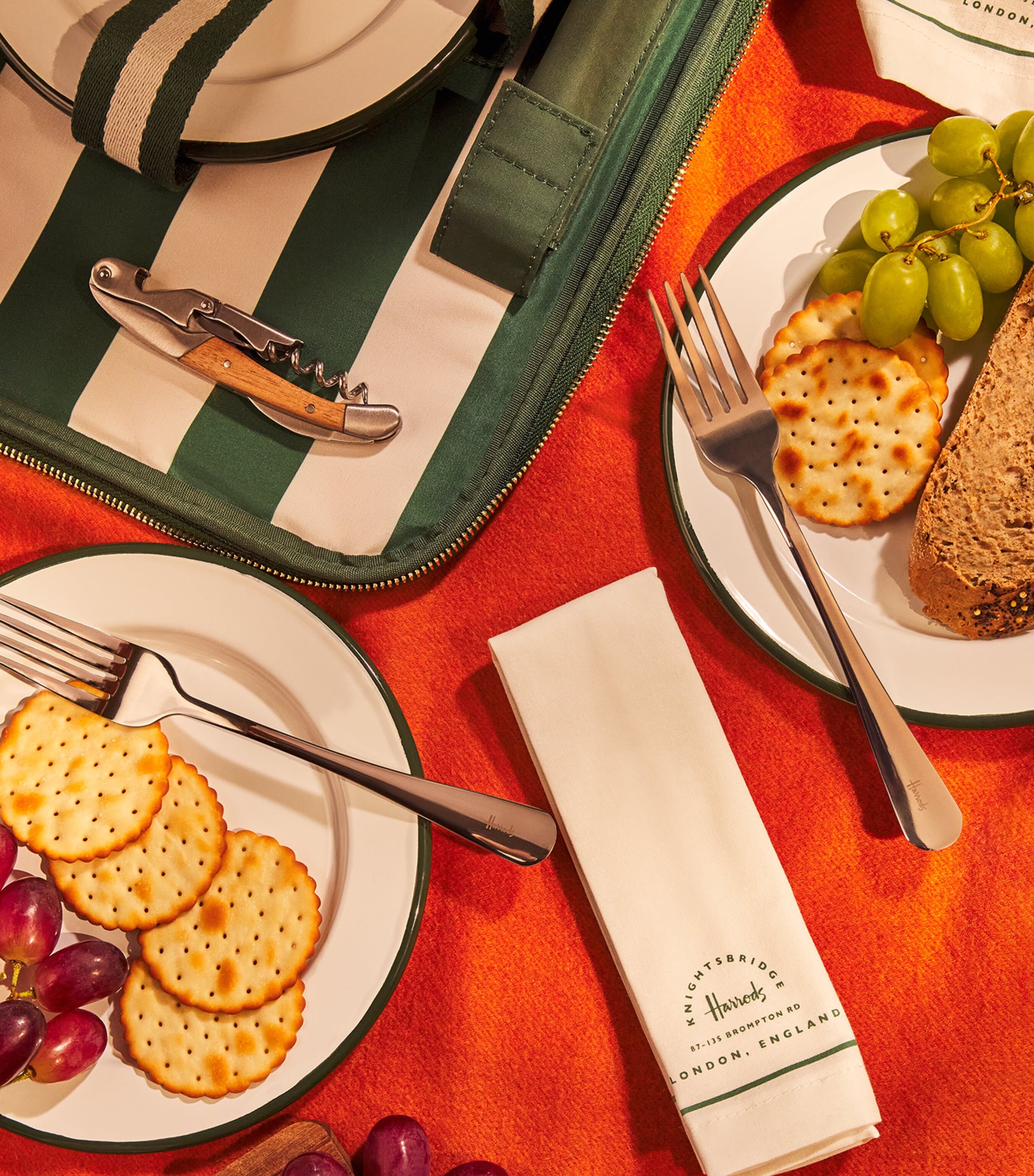 Harrods Picnic Backpack Harrods Green Image 7