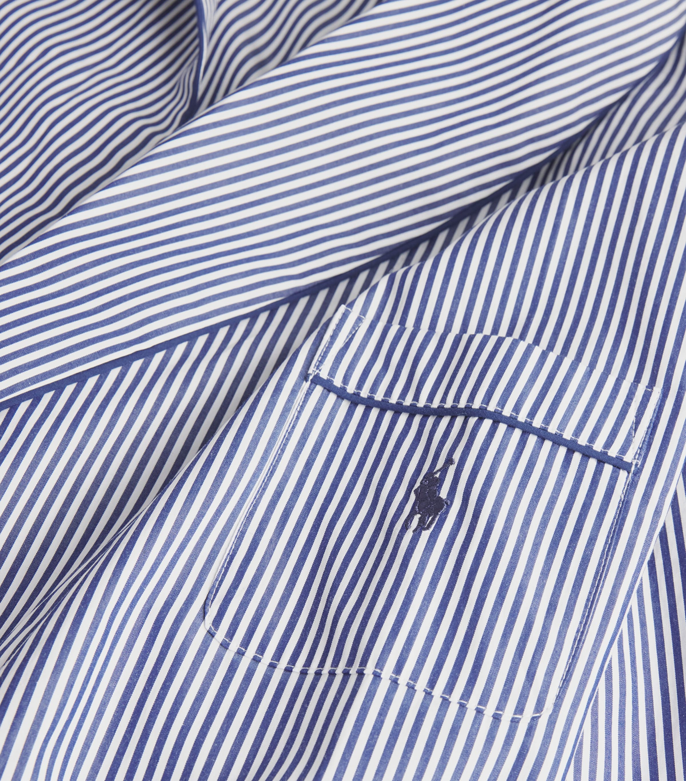 Cotton Stripe Robe WHITE CLOUD/BEA Image 5