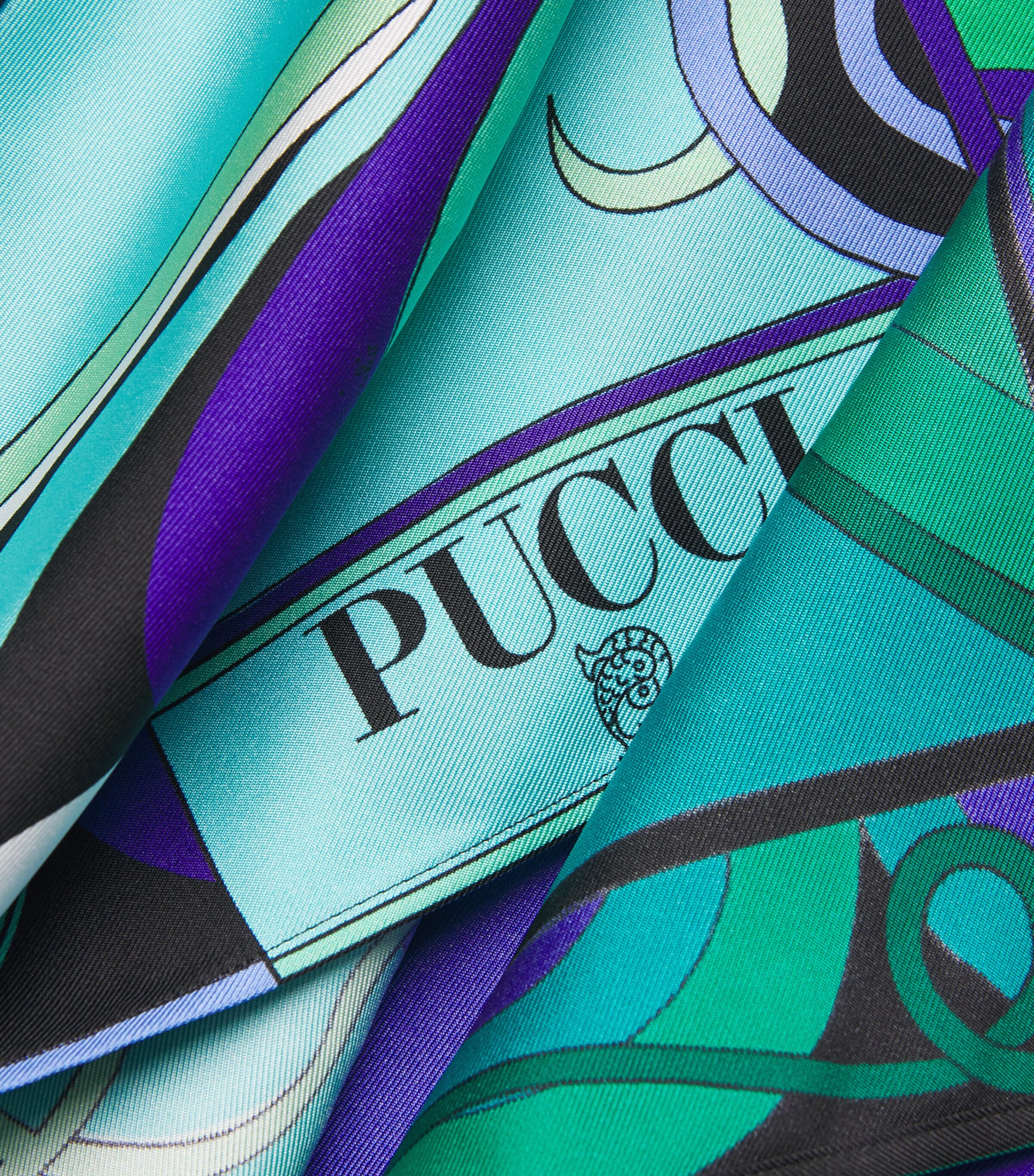PUCCI Multi Silk Orchidee Print Scarf Top | Harrods US
