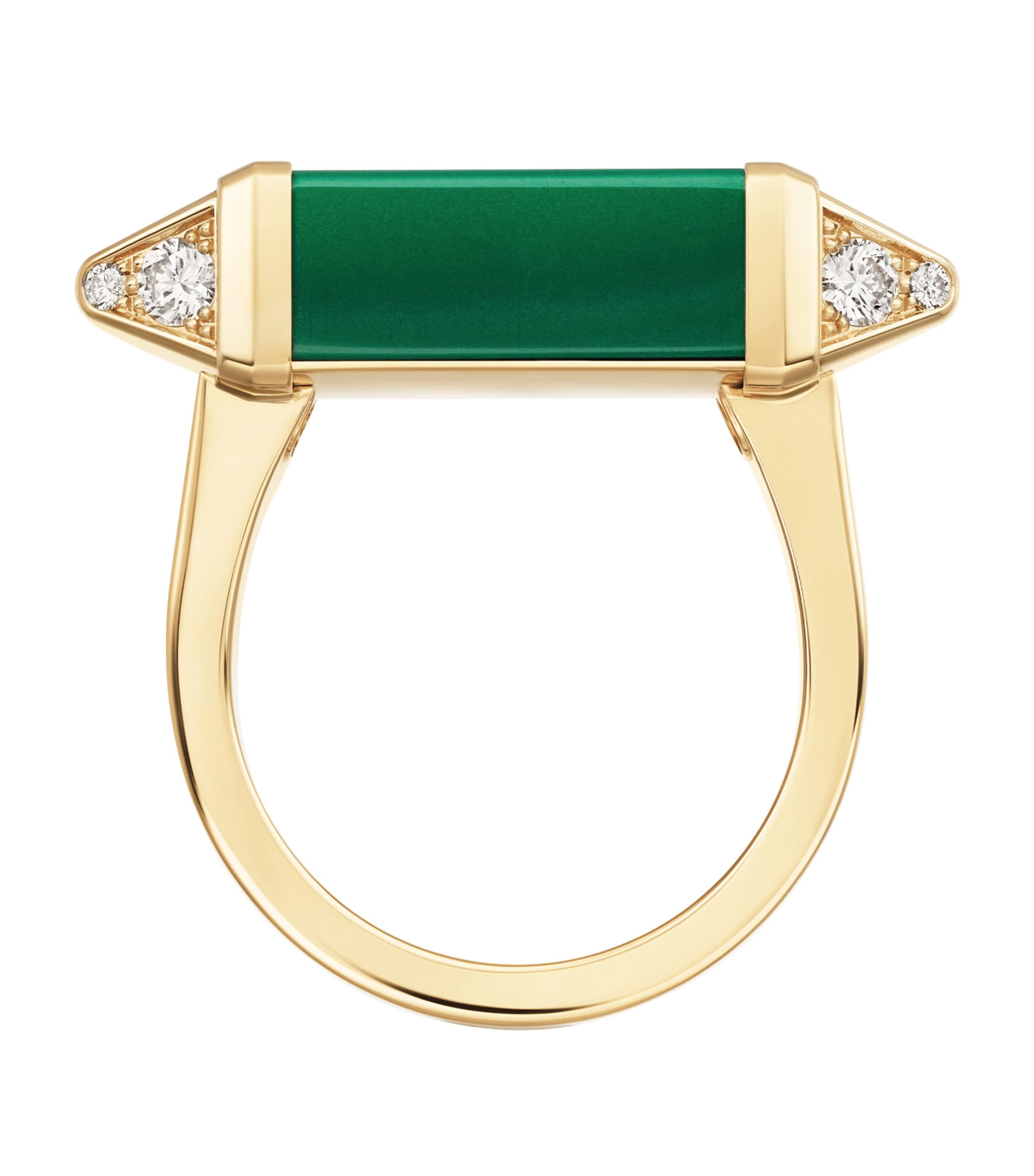 Yellow Gold, Diamond and Malachite Les Berlingots de Cartier Ring YELLOW GOLD Image 4