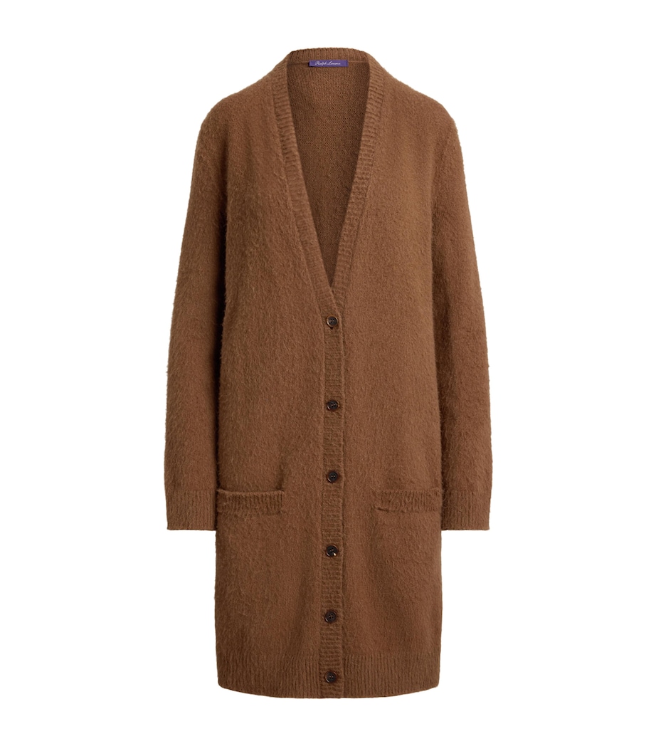 Cashmere-Alpaca Long Cardigan COGNAC Image 1