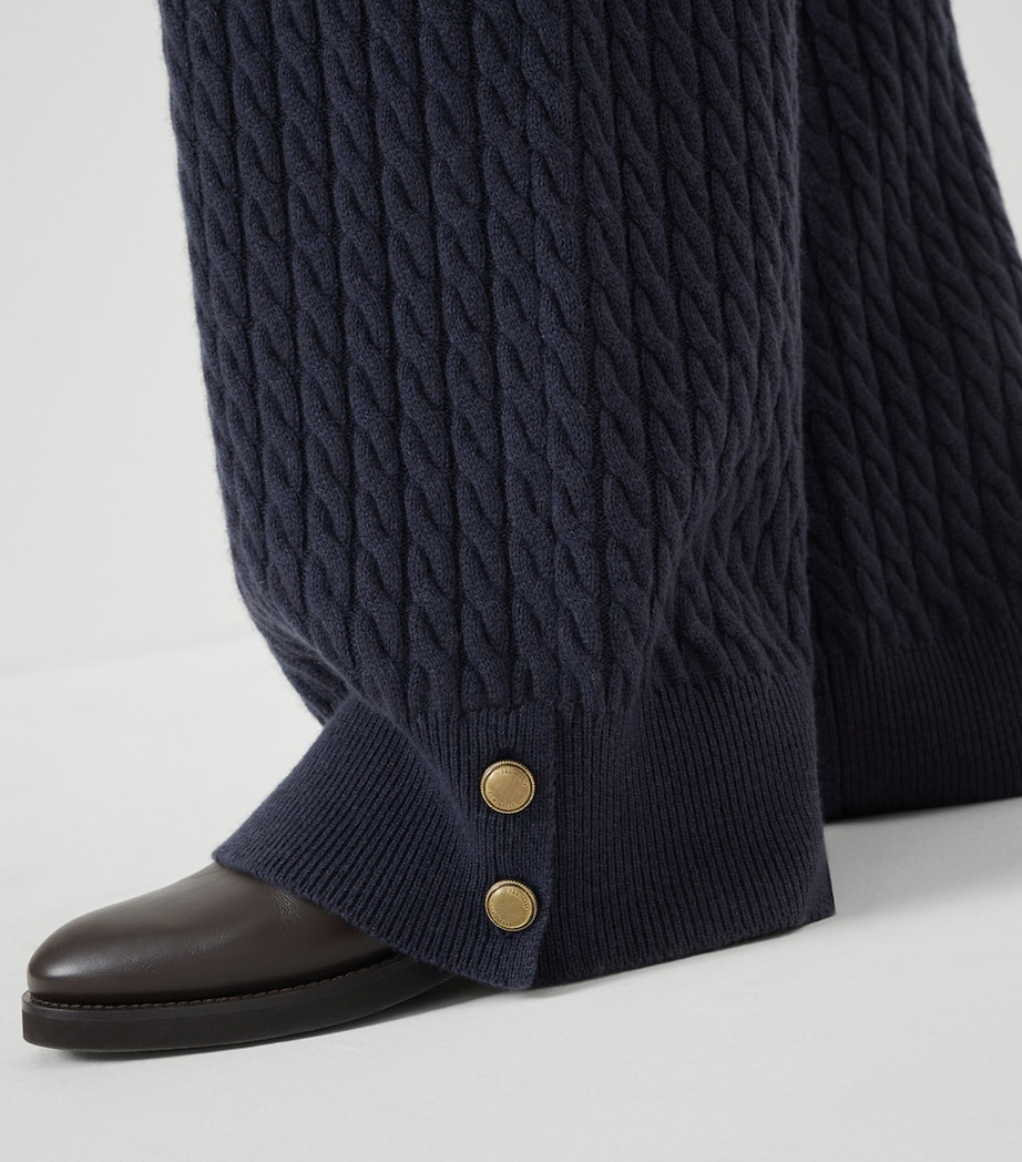 Cashmere Cable-Knit Trousers C7186 Image 5