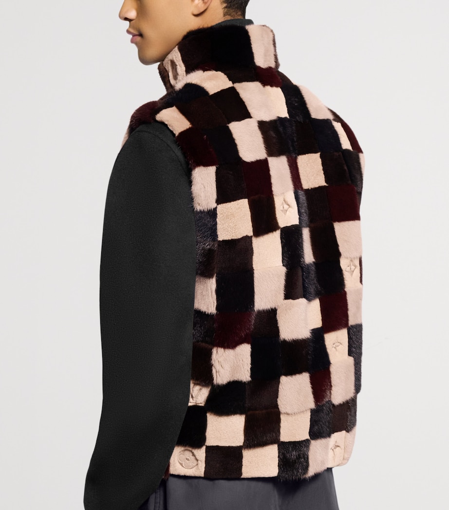 Mink Damier Gilet MULTICOLOURED Image 3