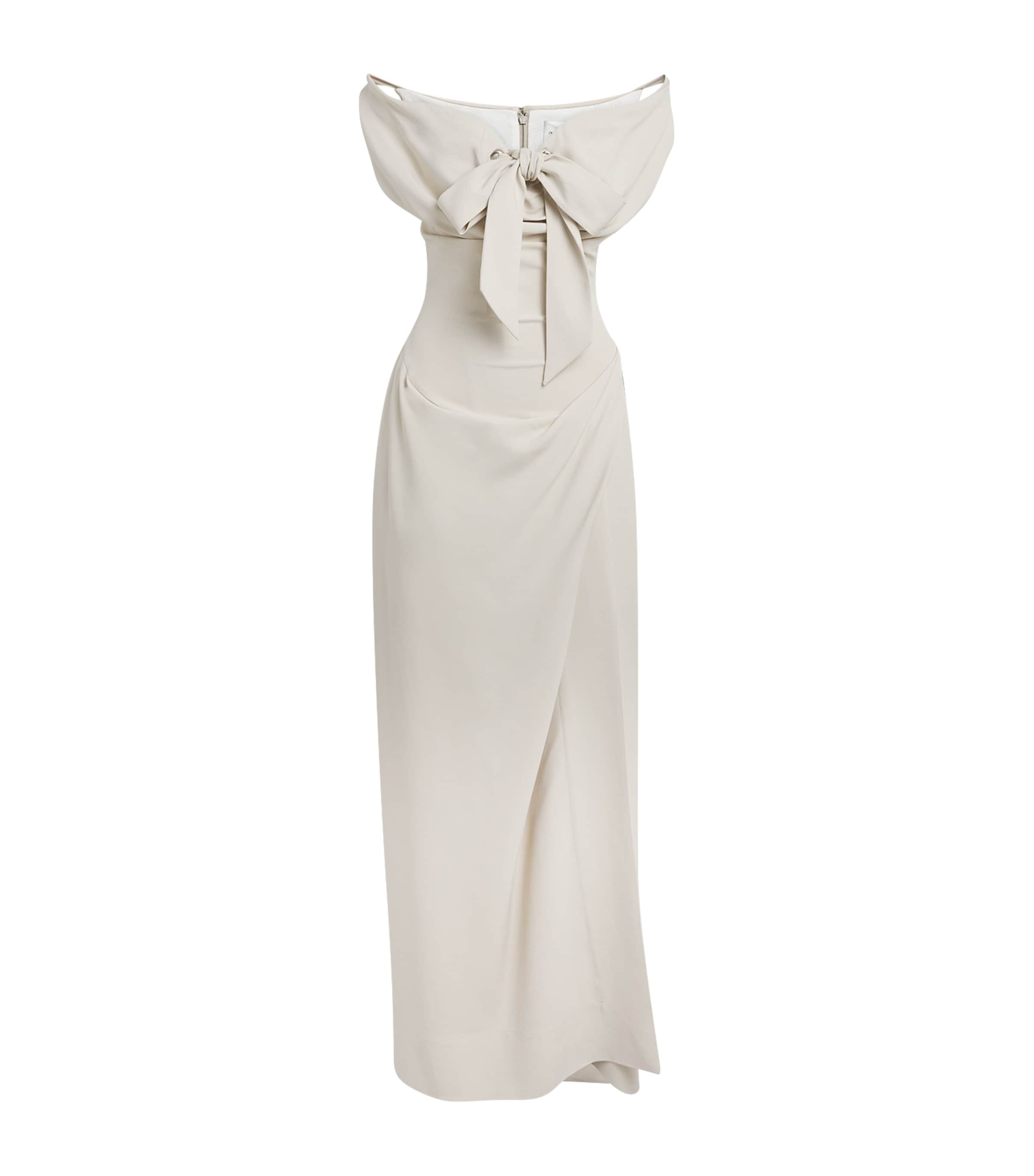 Vivienne Westwood Womens Iwona Corset Gown Limestone Image 1