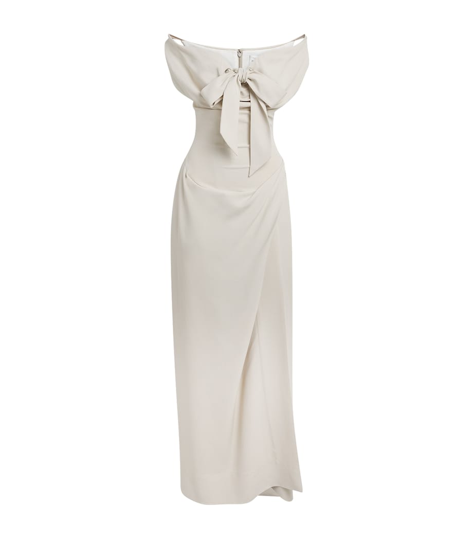 Vivienne Westwood Womens Iwona Corset Gown Limestone Image 1