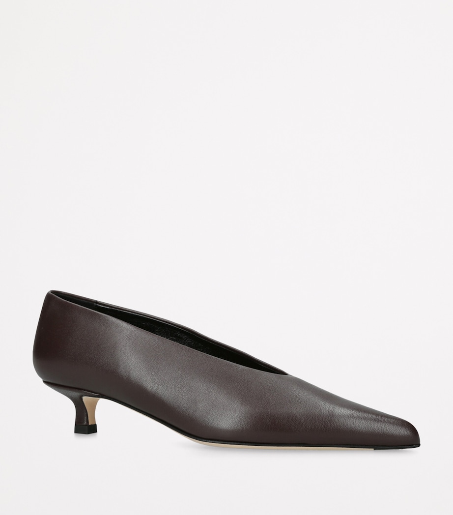 aeyde Leather Clara Pumps 20 Dark Brown Image 3