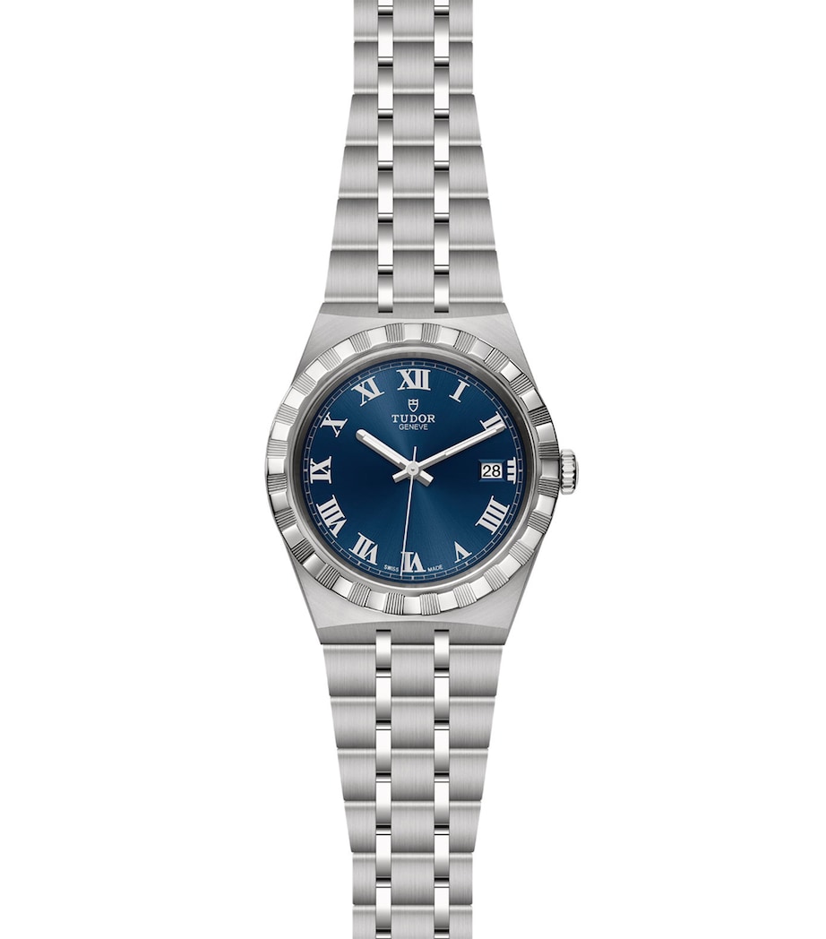 TUDOR Royal Stainless Steel Watch 38mm Blue Image 5