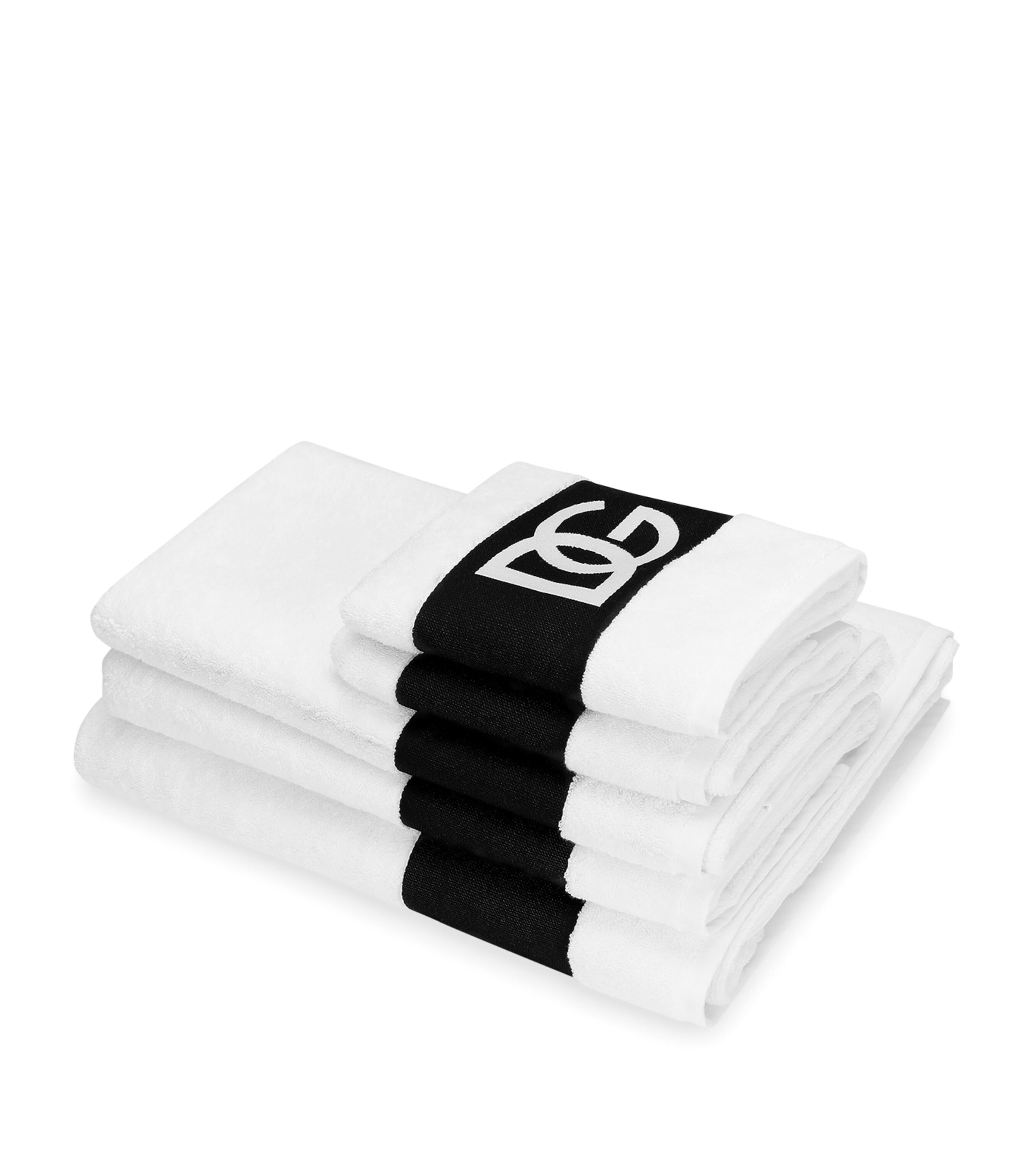 Shop Dolce & Gabbana Casa Logo Bath Towel Set