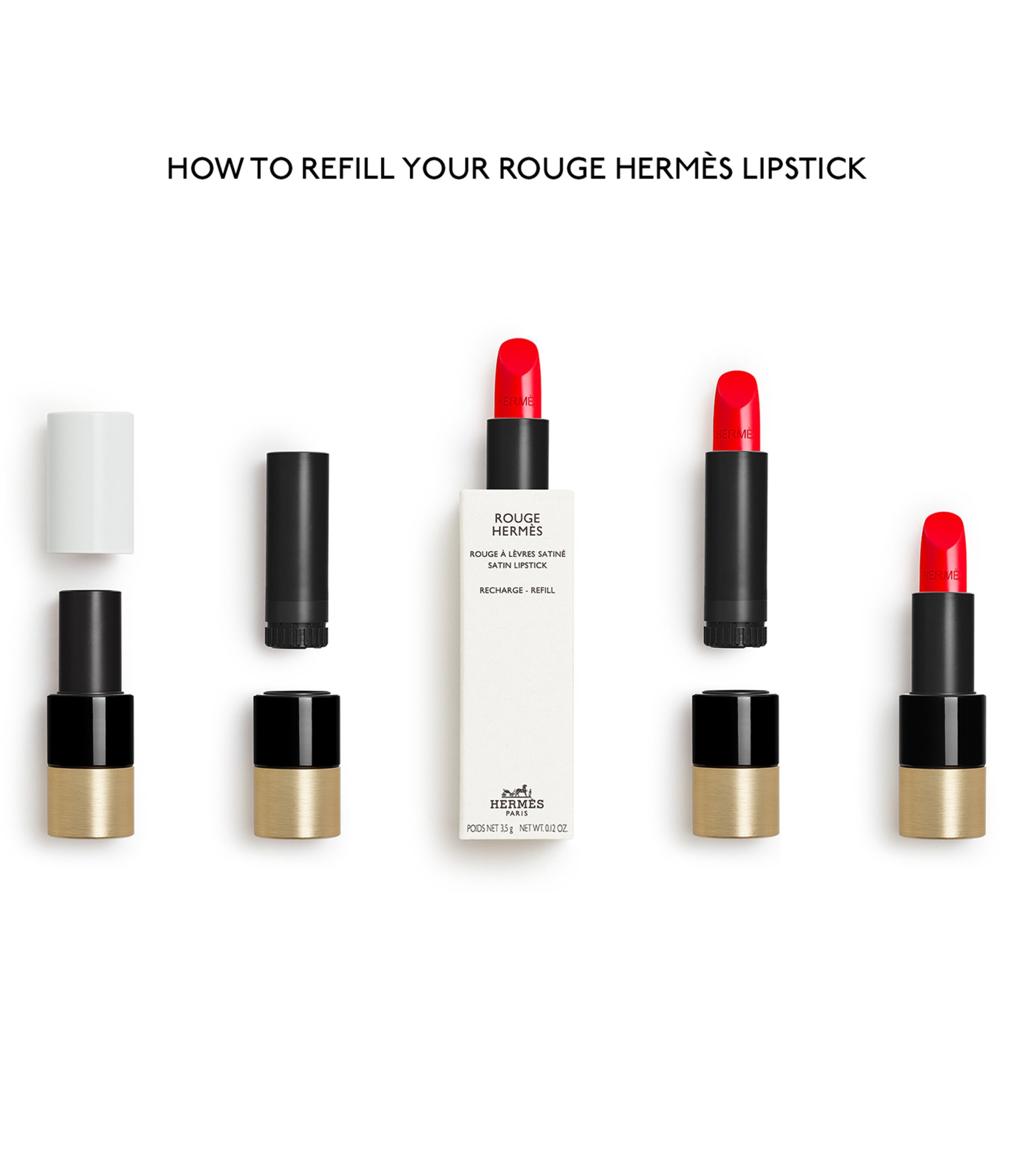 Rouge Hermès Satin Lipstick - 21 Rose Epice Refill 21 ROSE EPICE Image 4