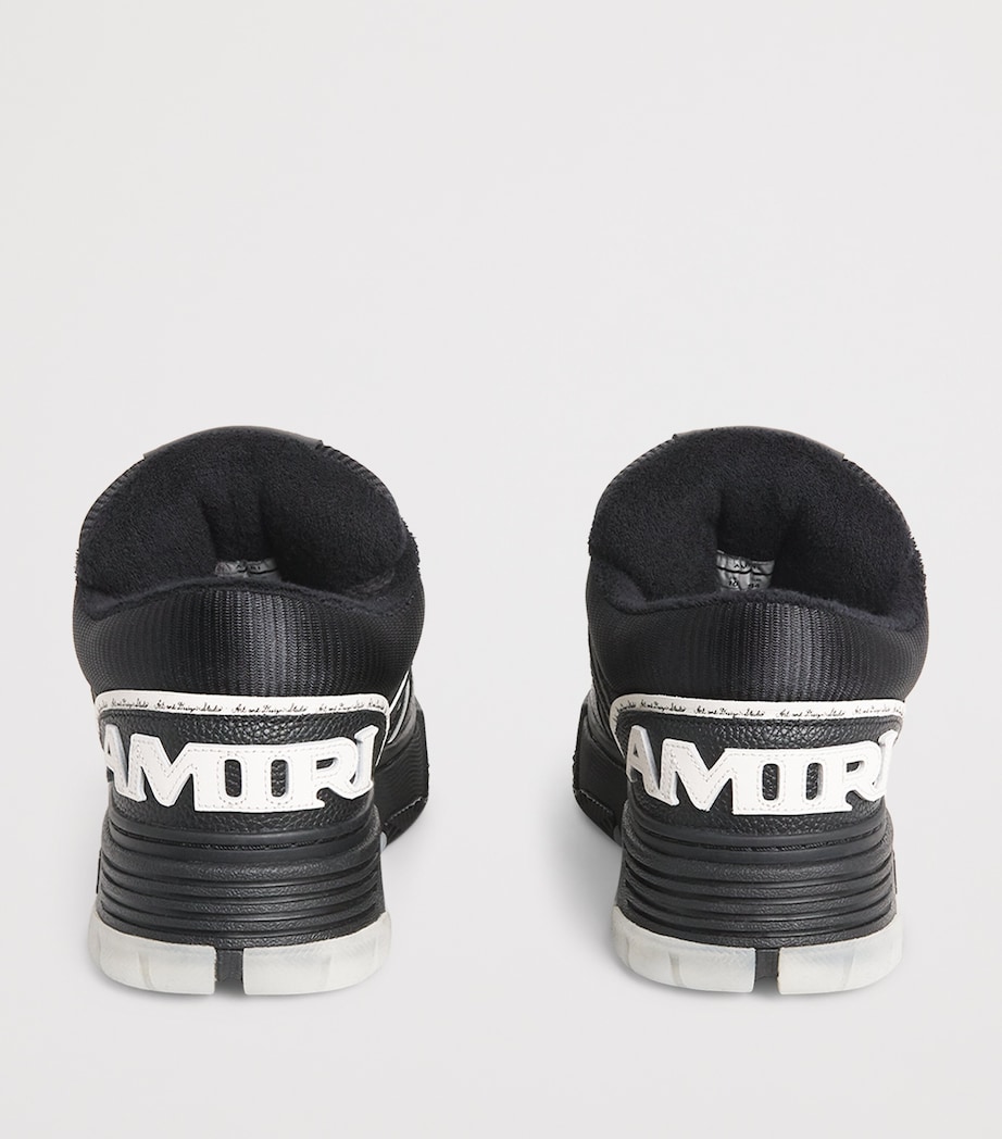 Leather MA-1 Sneakers BLACK Image 4