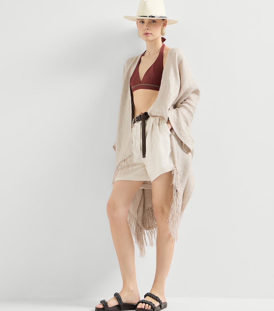 Brunello Cucinelli Leather Braided Sandals Image 2