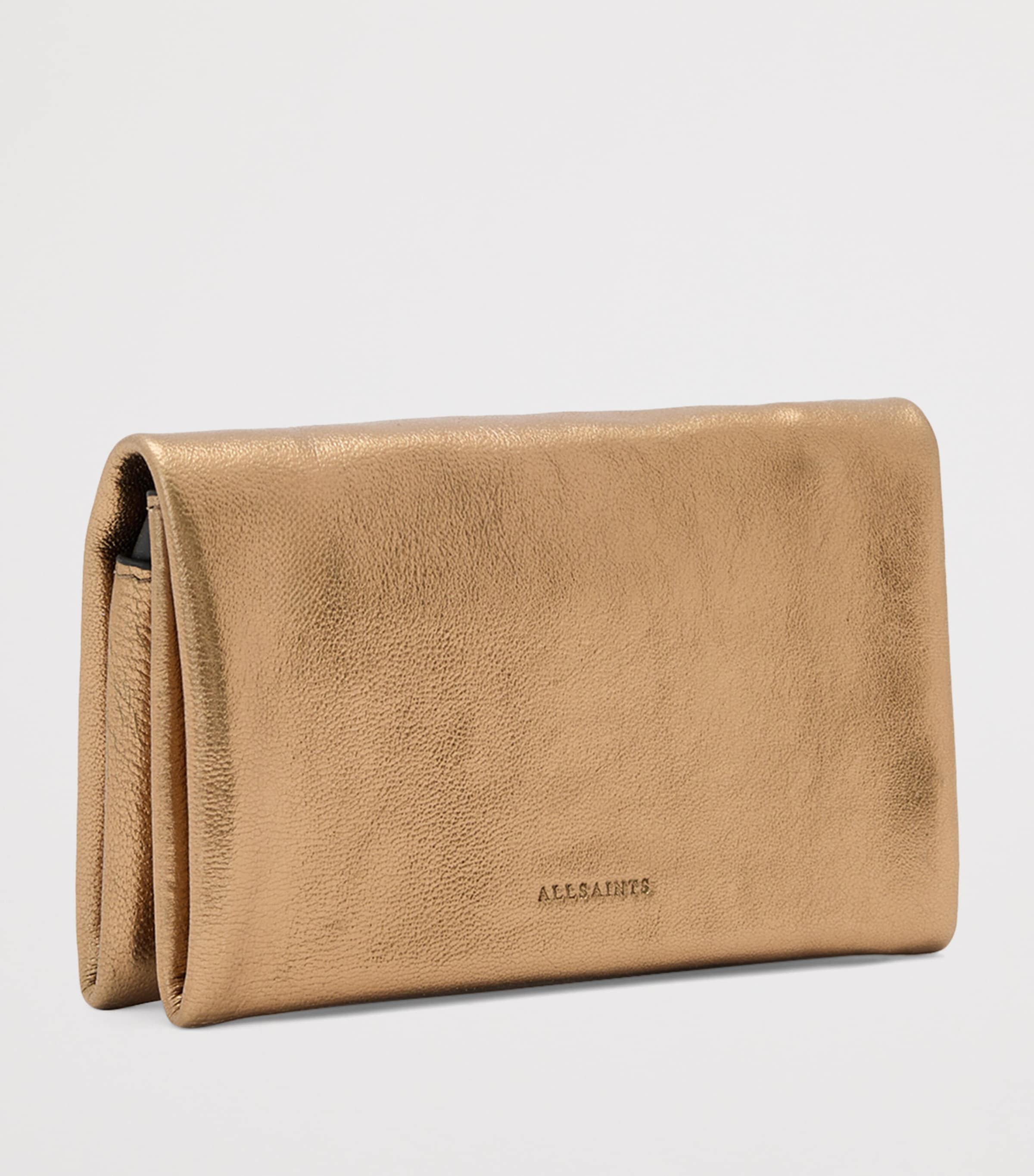 Metallic Leather Harluna Wallet WARM BRASS Image 2