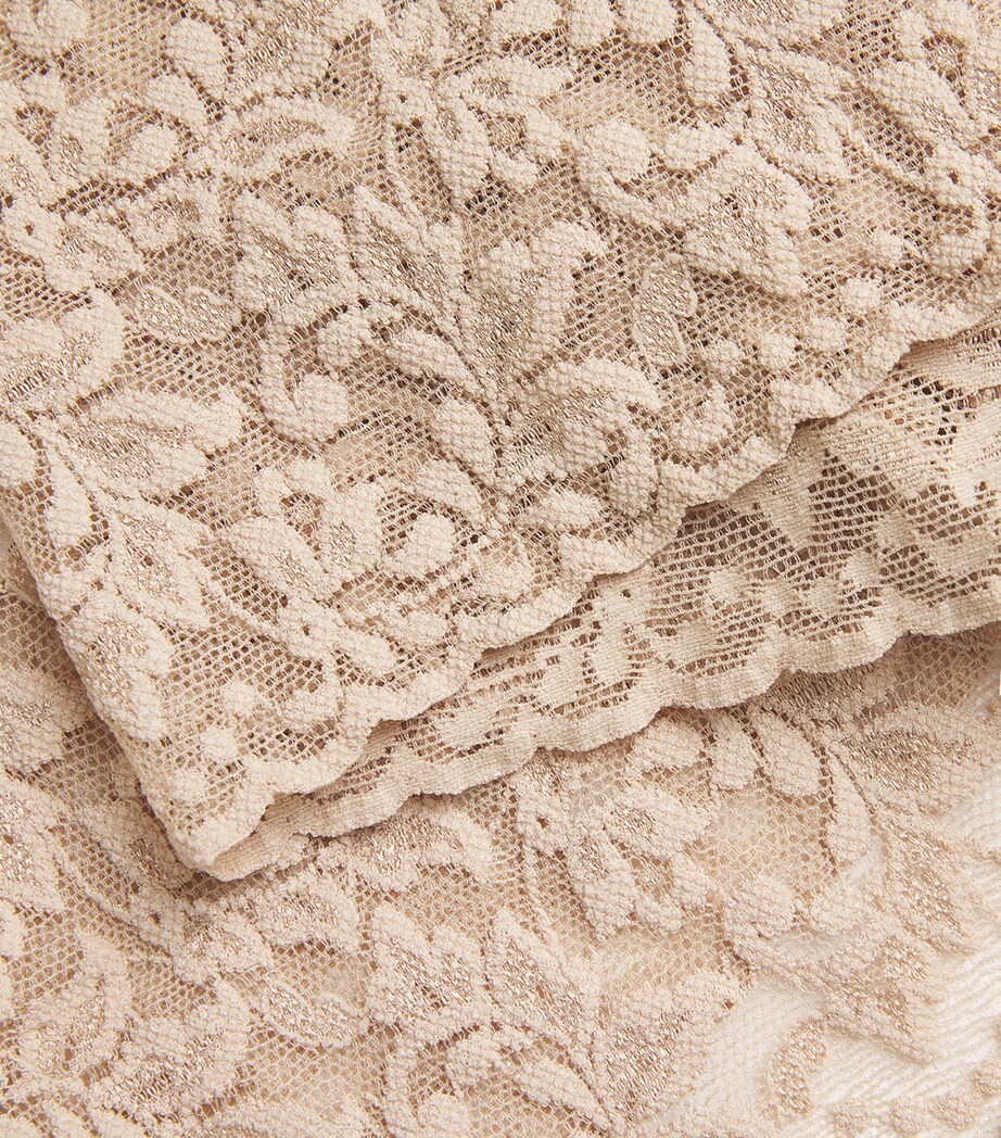 Lace Retro High-Rise Thong 01 CHAI Image 4