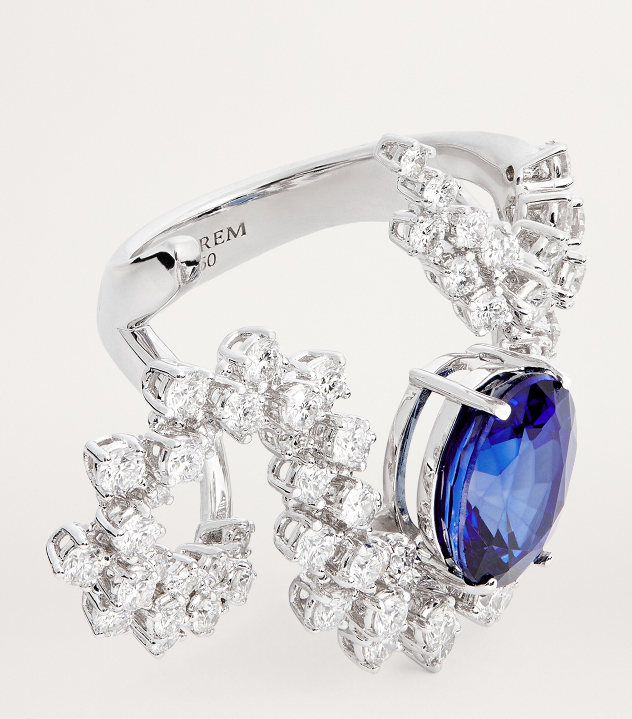 Yeprem White Gold, Diamond and Sapphire Reign Supreme Ring | Harrods AU
