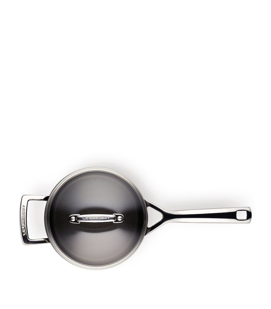 Toughened Non-Stick Sauce Pans (Set Of 3) BLACK Image 3