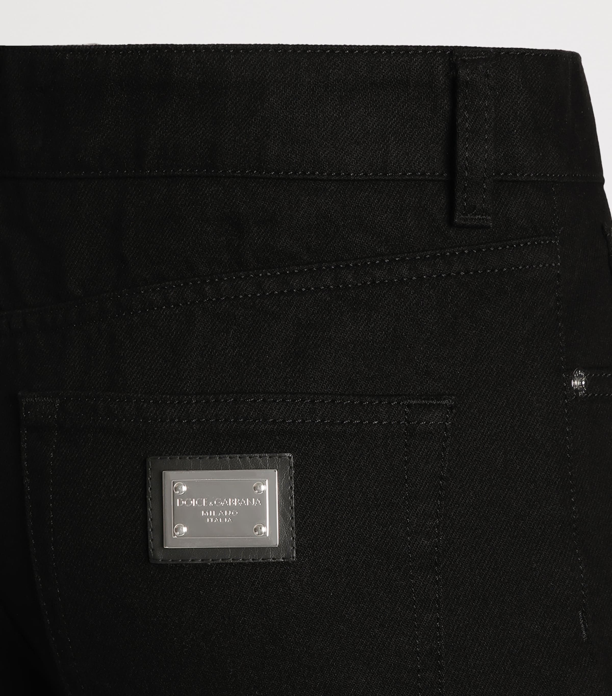 Dolce&Gabbana Womens Flared Jeans Combined Col Image 4