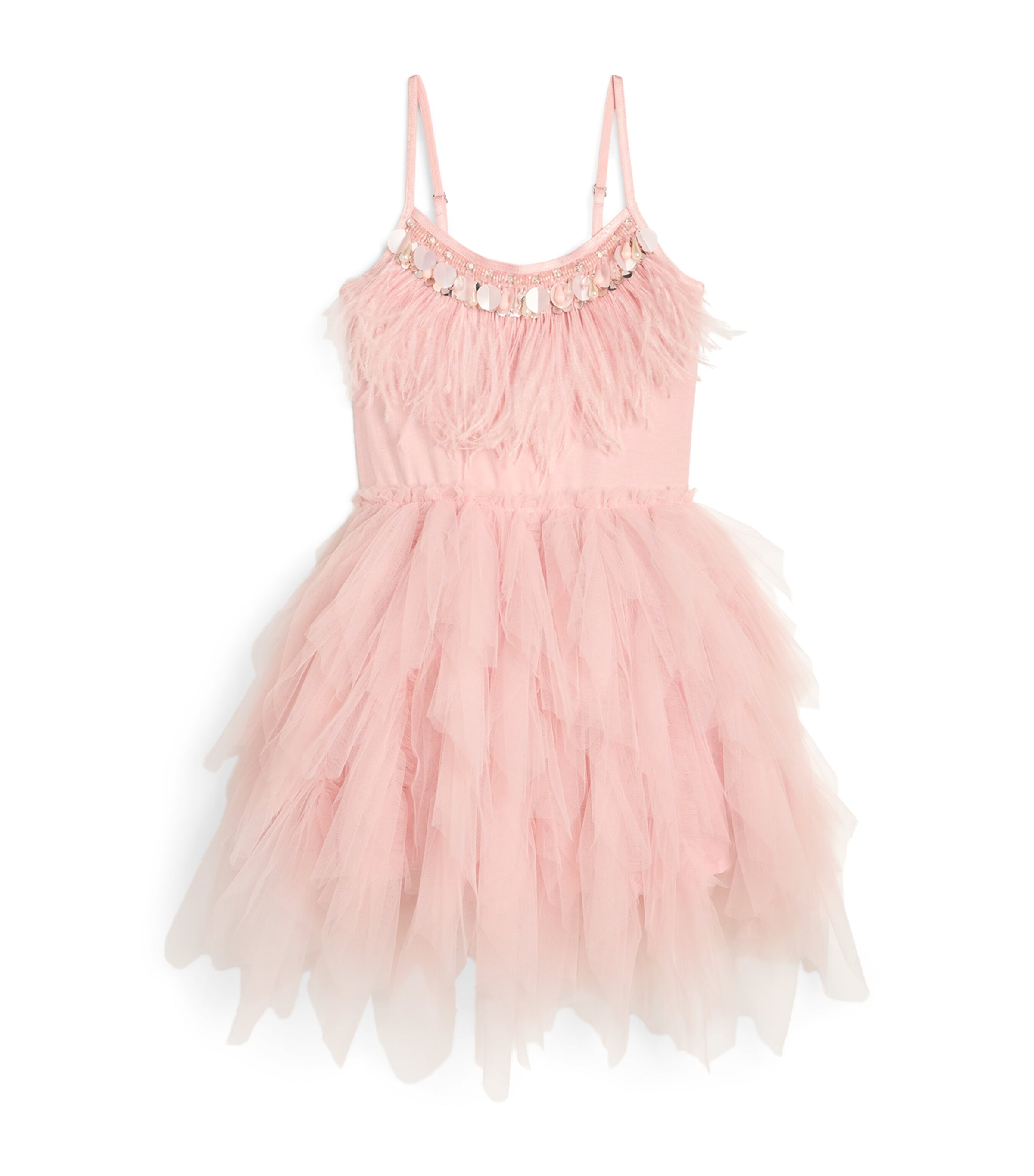 TUTU DU MONDE FEATHER-TRIM SWAN QUEEN DRESS 