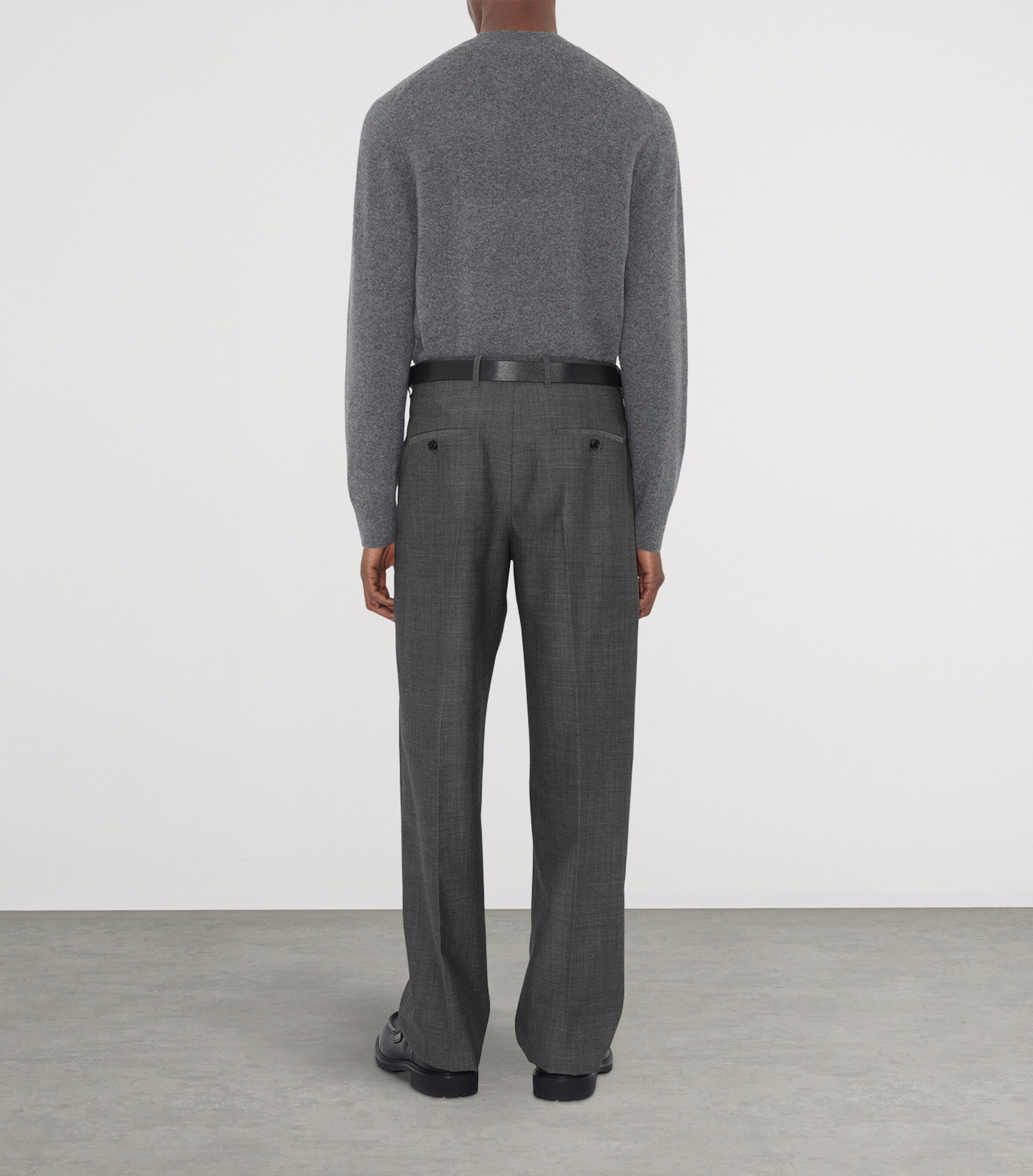 Cashmere-Blend EKD Slim Sweater GREY Image 4