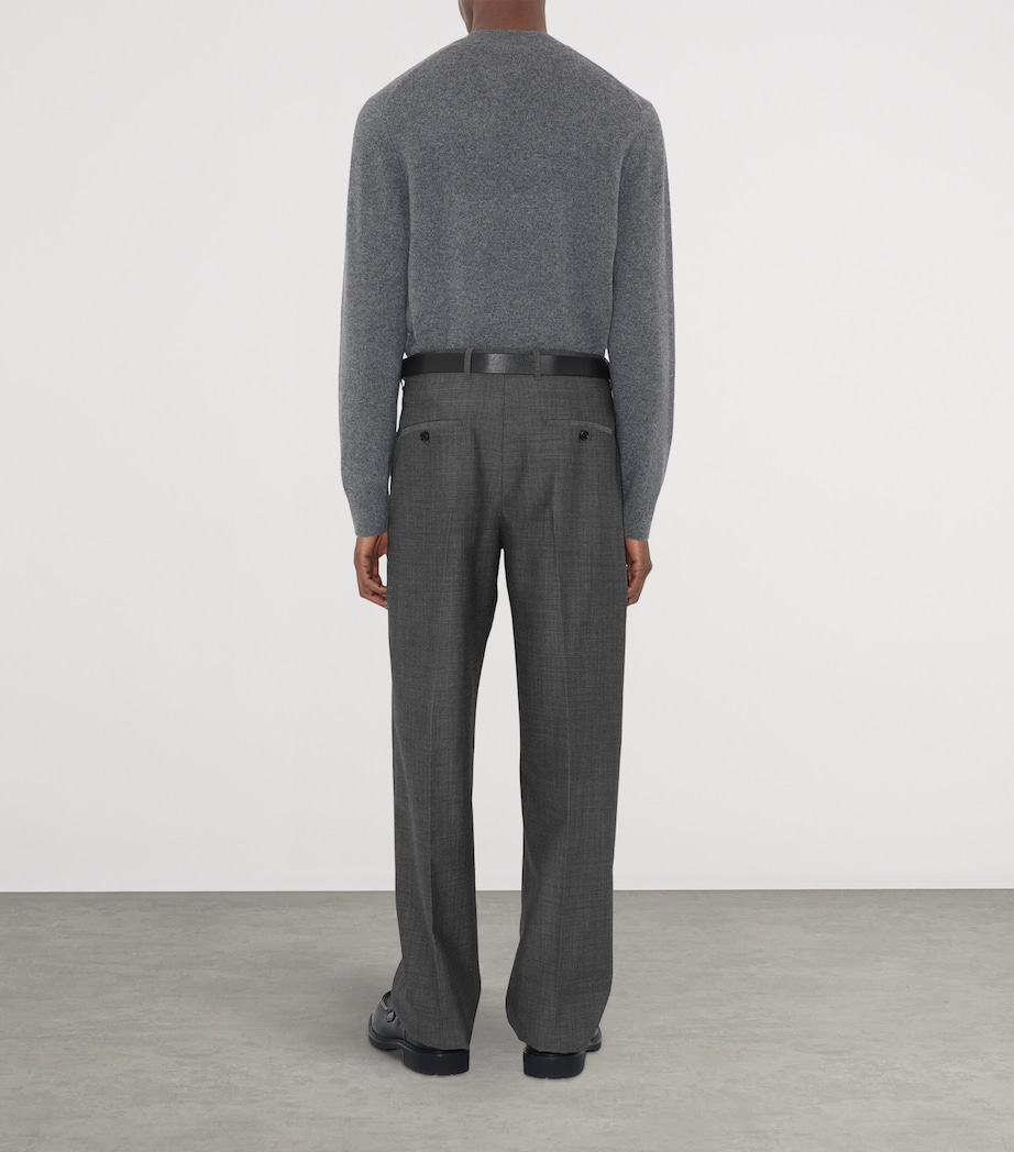 Cashmere-Blend EKD Slim Sweater GREY Image 4