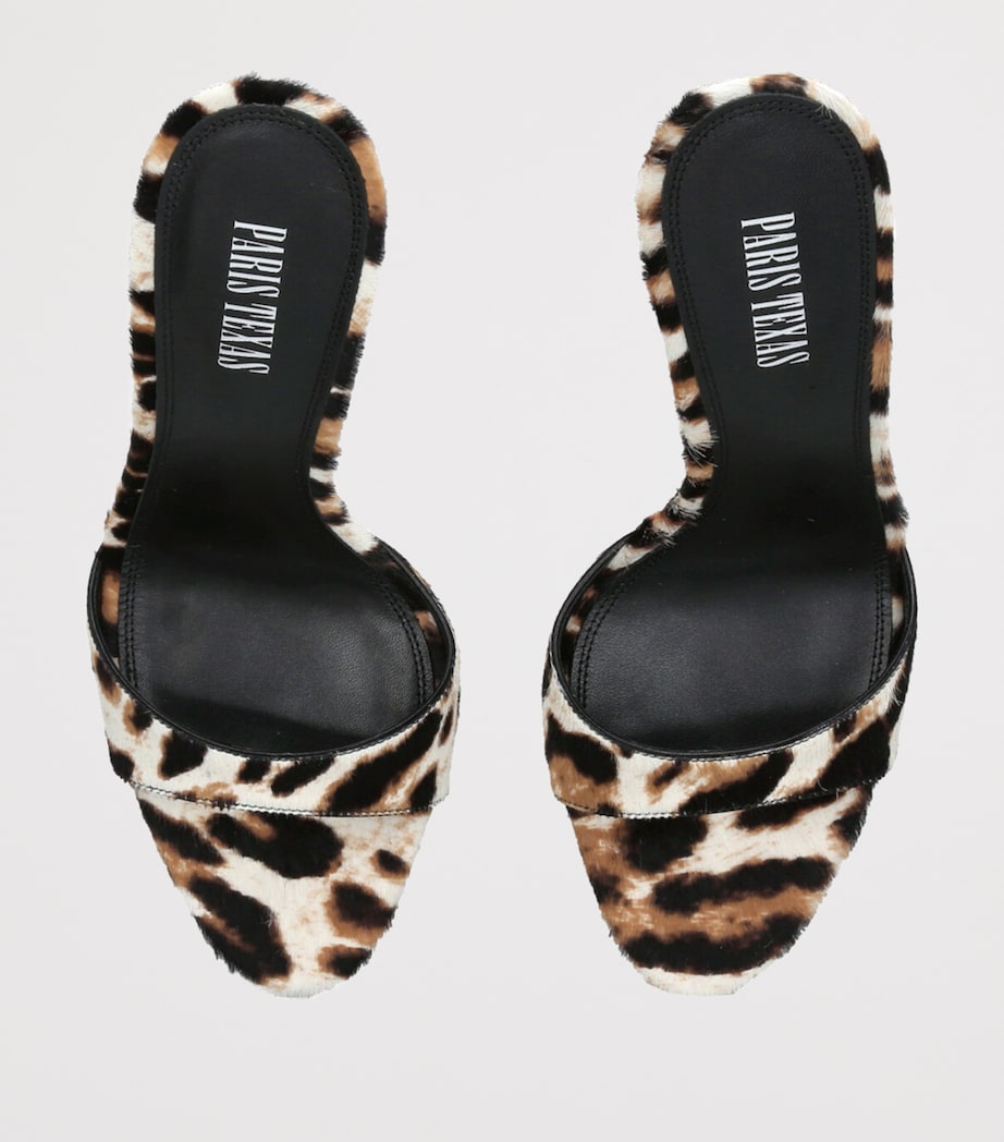 Paris Texas Pony Hair Lidia Mules 105 Dk.brn Com Image 4