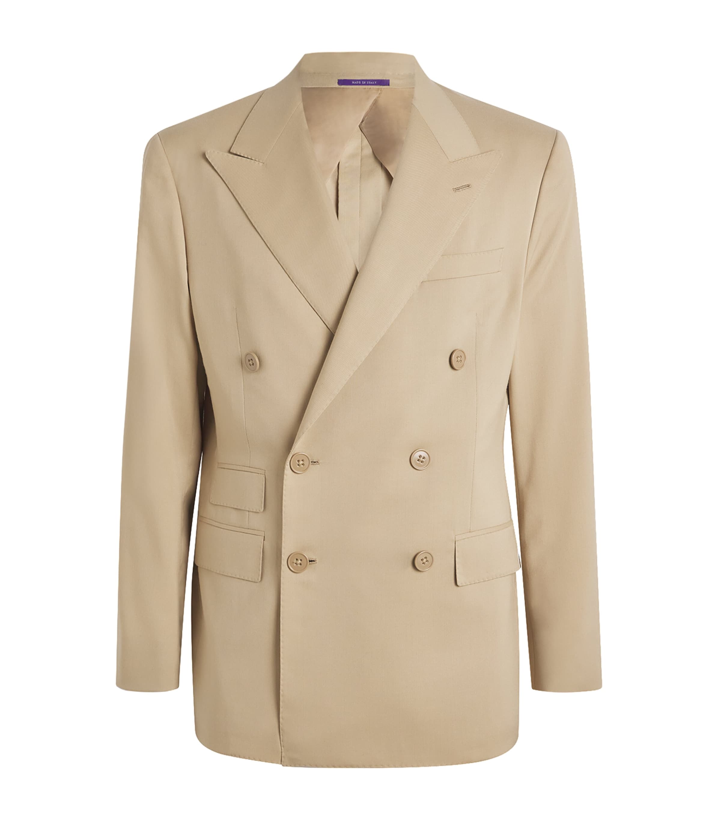 Ralph Lauren Kent Hand-tailored Wool Gabardine Jacket In Neutral