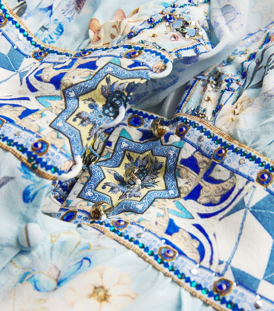 Camilla Womens Silk Mini Dress Almanpal Image 5