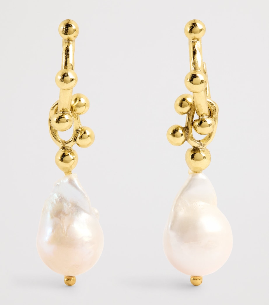 Pearl Lilith Hoop Earrings PEARL Image 3