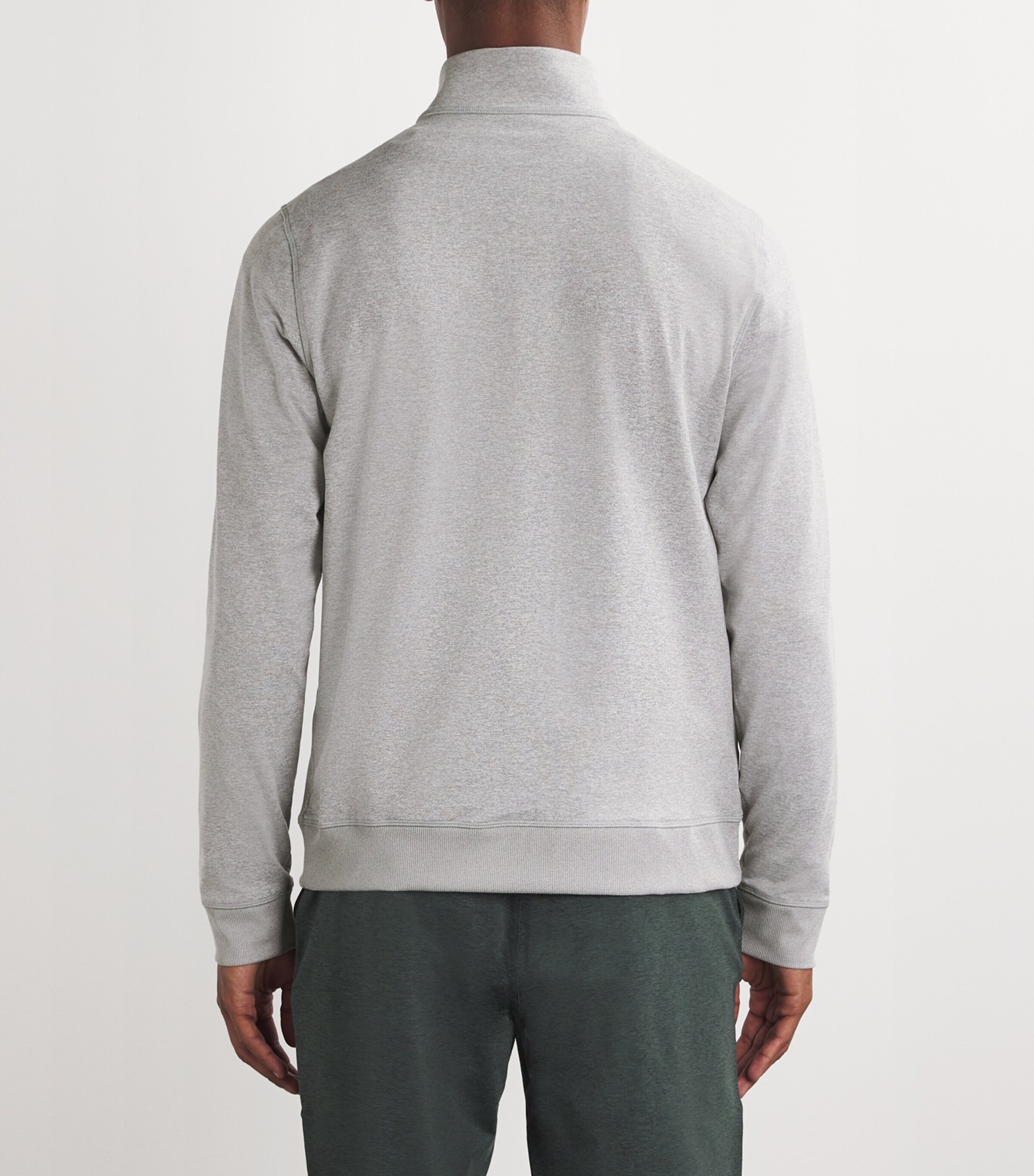 VUORI Mens Half-Zip Coronado  Sweater Light Heather Image 4