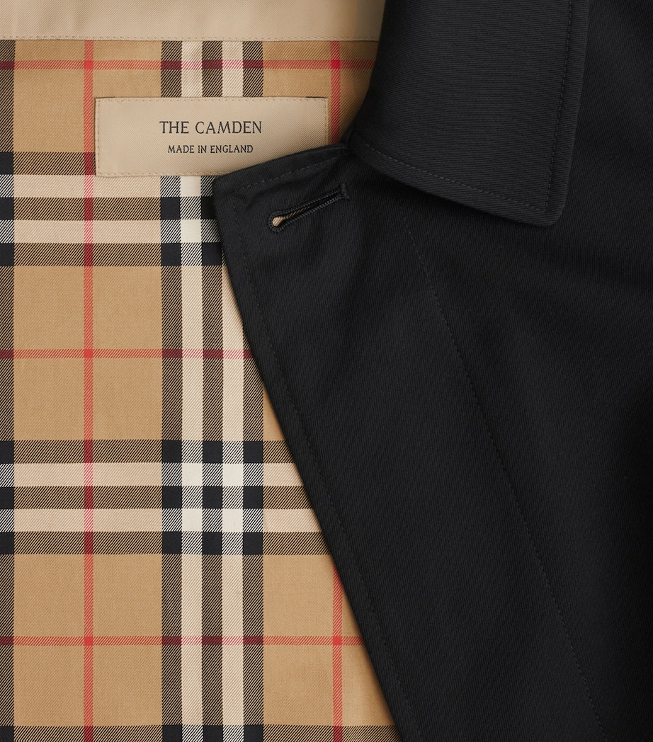 Burberry Mens Short Camden Heritage Car Coat Black Image 7