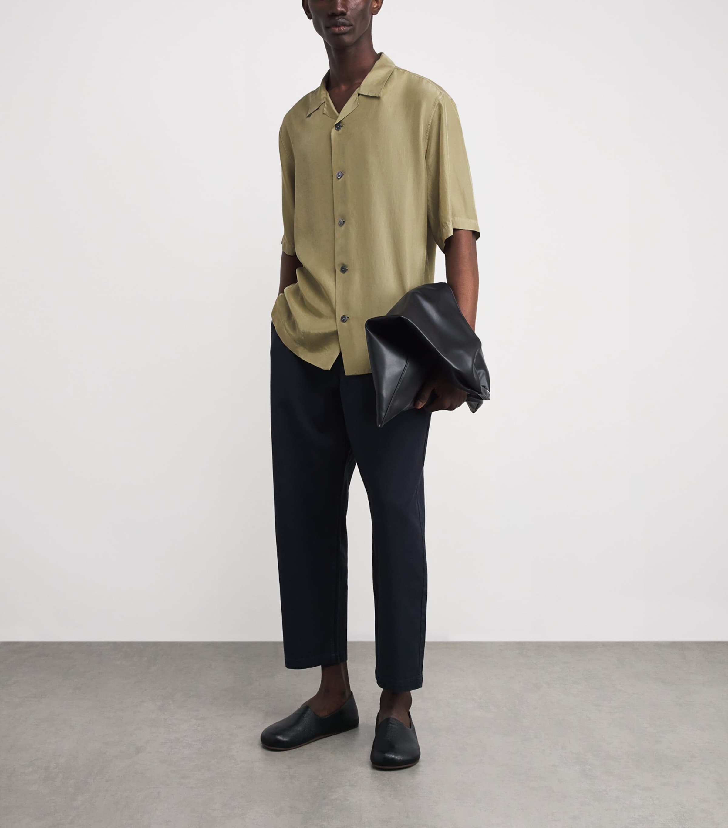 Silk Camp Shirt 385 SALVIA Image 2