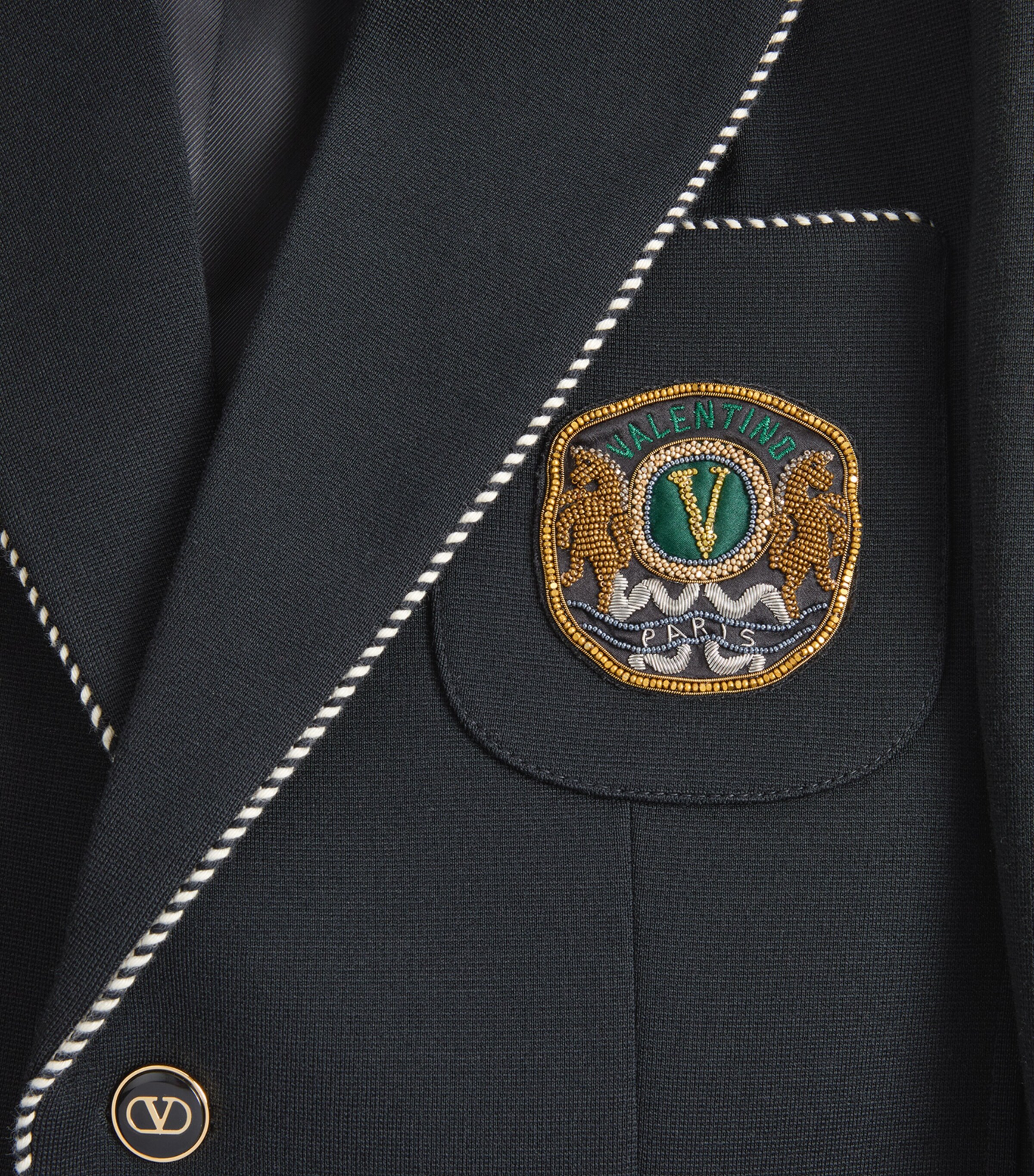 Virgin Wool Crest Blazer 0NO Image 7
