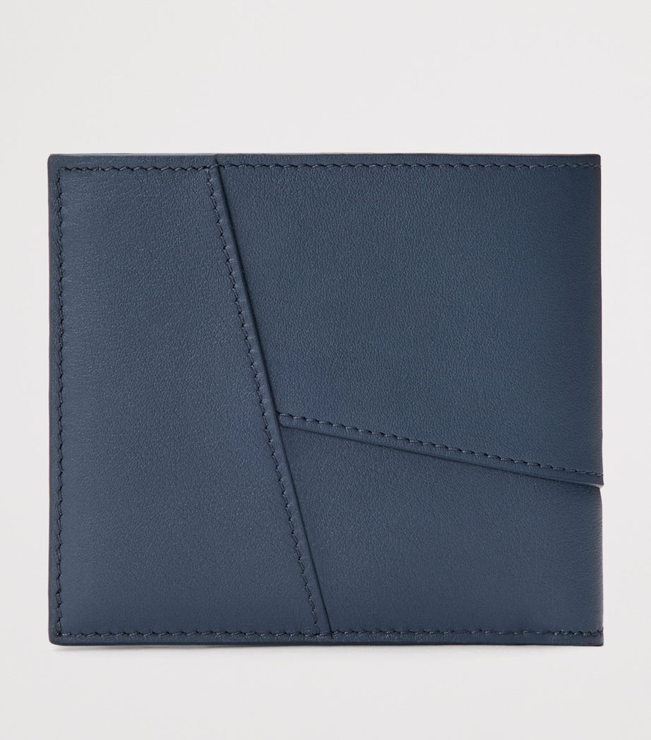Leather Puzzle Edge Wallet INDIGO DYE Image 2
