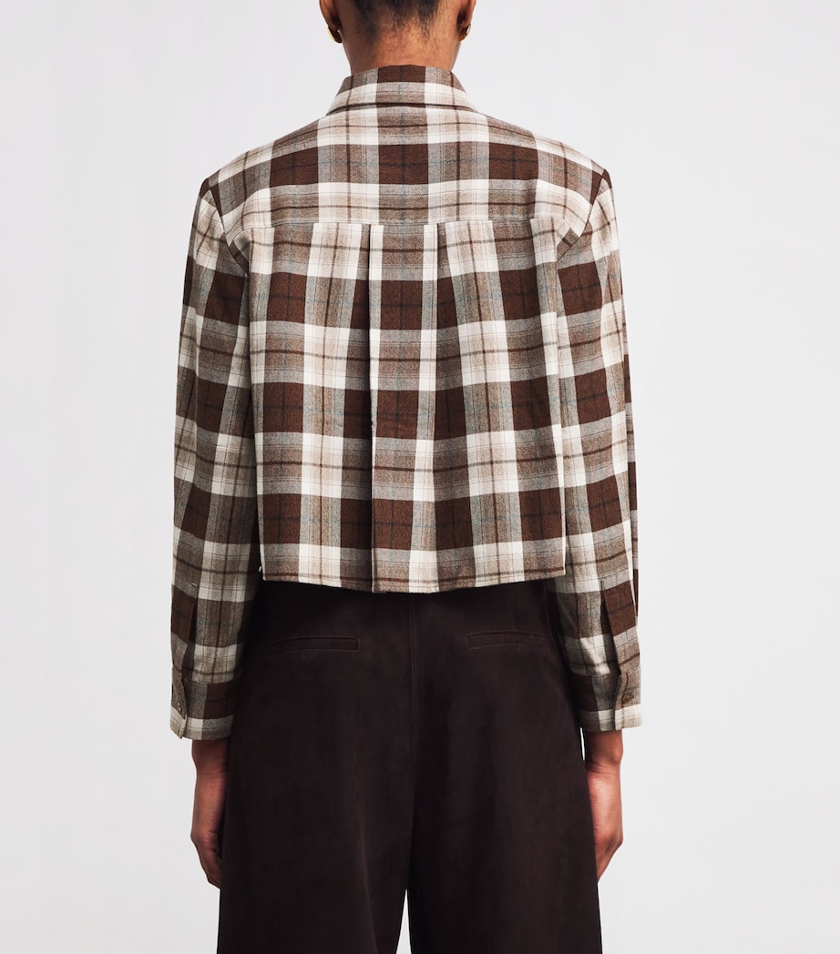 Check Rhinestone-Embellished Shirt BIG BROWN CHECK Image 4