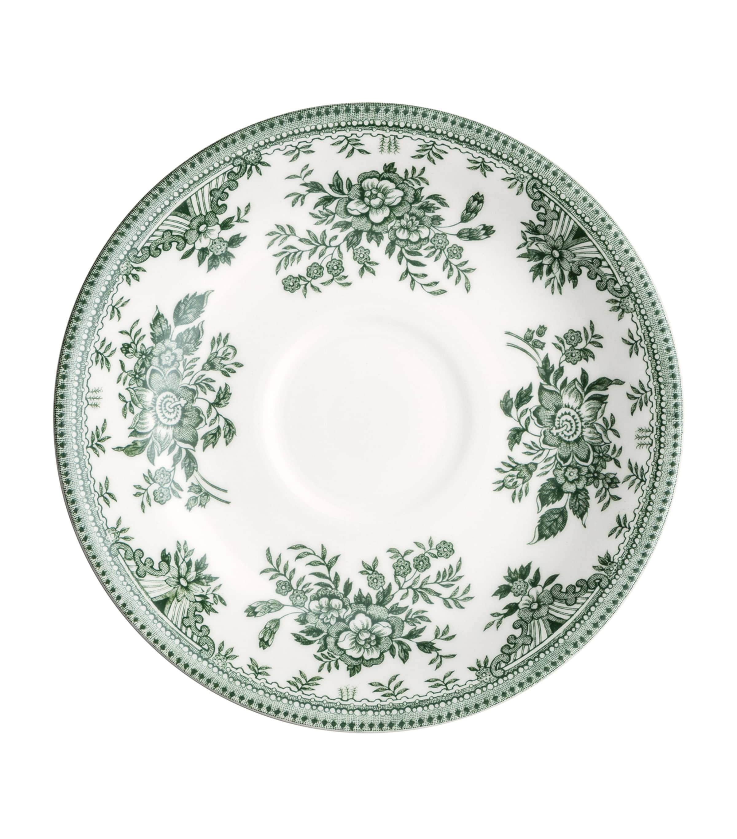 Burleigh Asiatic Pheasants Teacup and Saucer Dark Green Image 2